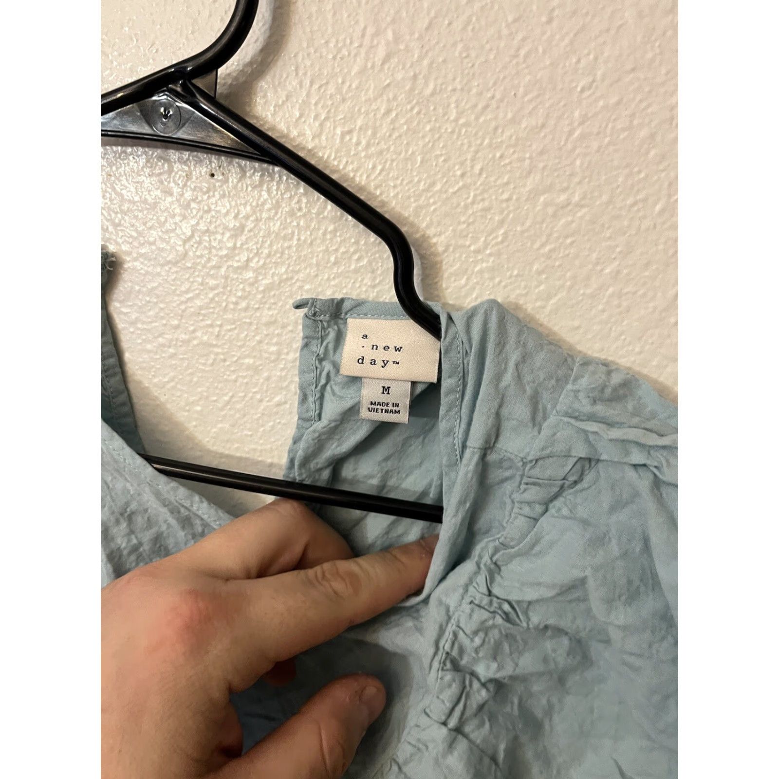 Vintage VINTAGE A New Day Blouse Women Medium Blue Crew Neck Short Sleeve Relaxed Casual Office Clothing Size M / US 6-8 / IT 42-44 - 2 Thumbnail