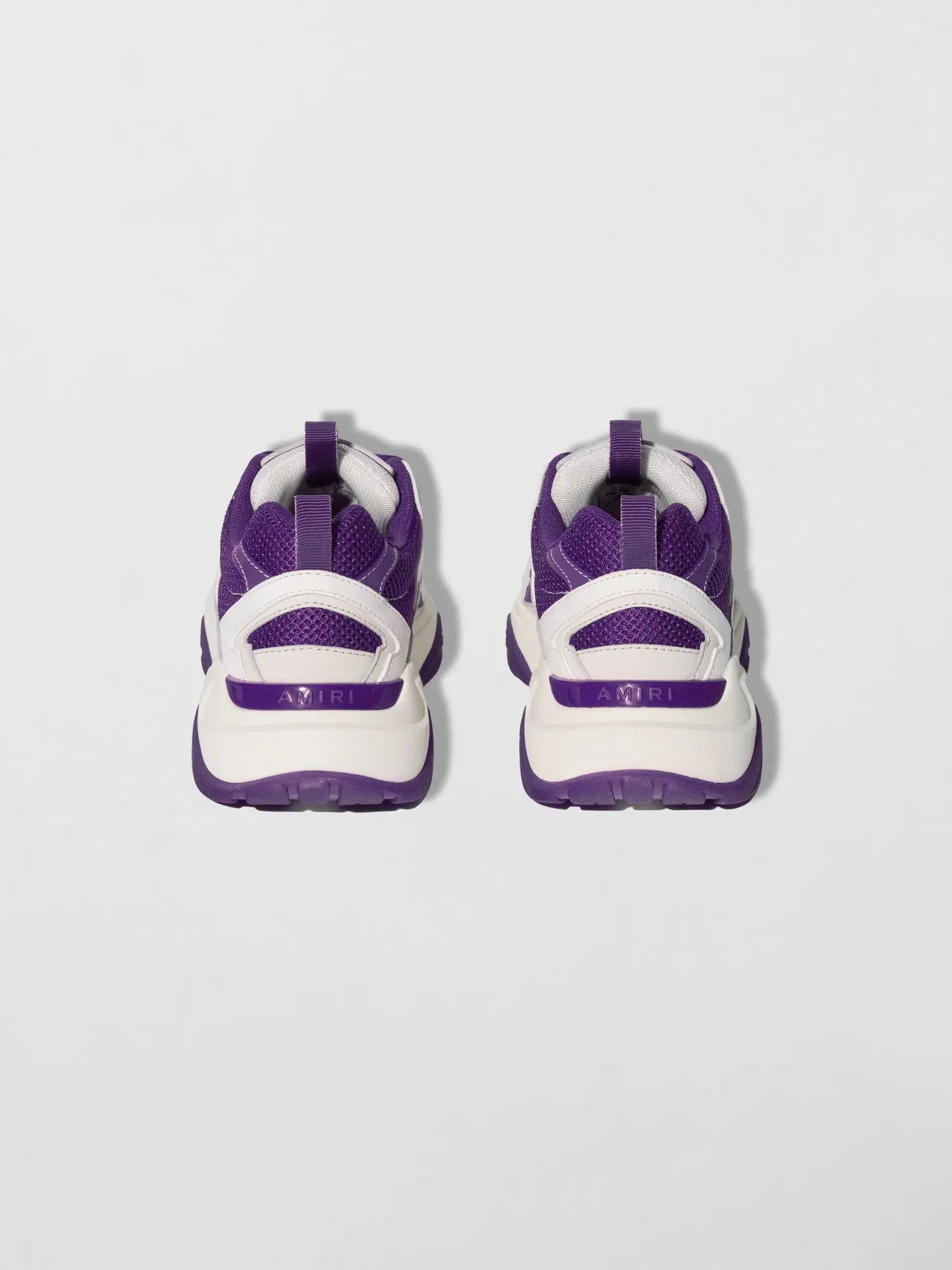 Amiri oc11z0225 Bone Runner Low-Top Sneakers in White/Purple Size US 13 / EU 46 - 4 Thumbnail