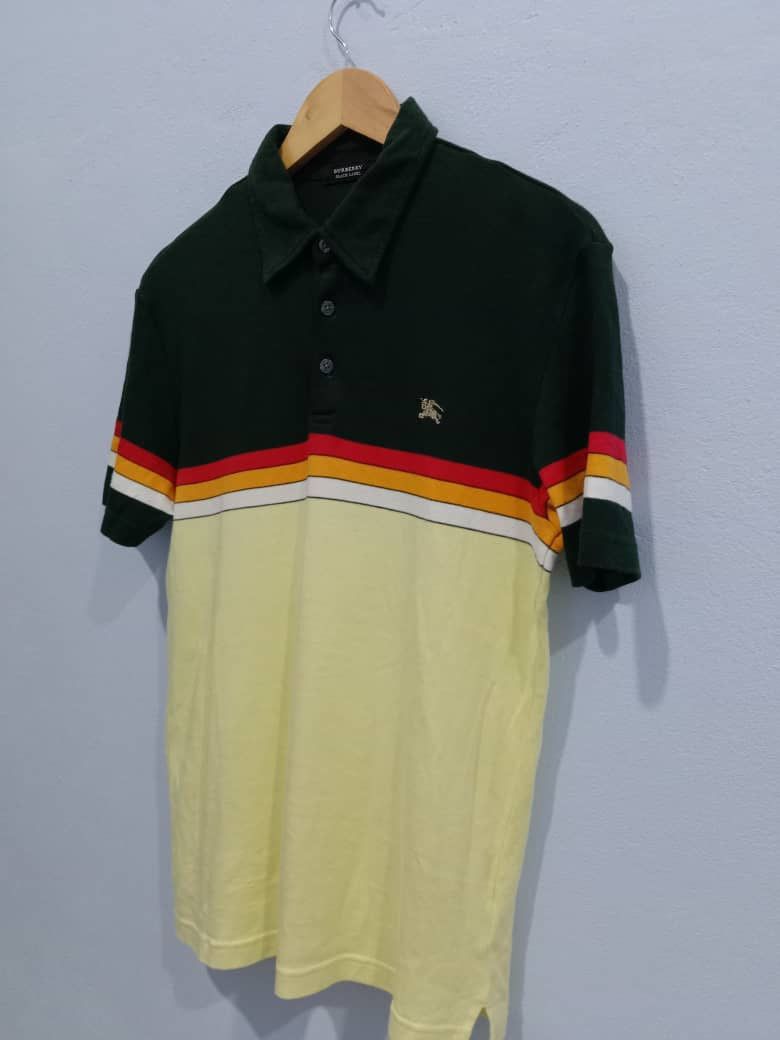 Burberry RARE BURBERRY BLACK LABEL MULTICOLOR COLLAR STRIPES SHIRT Size US M / EU 48-50 / 2 - 5 Thumbnail