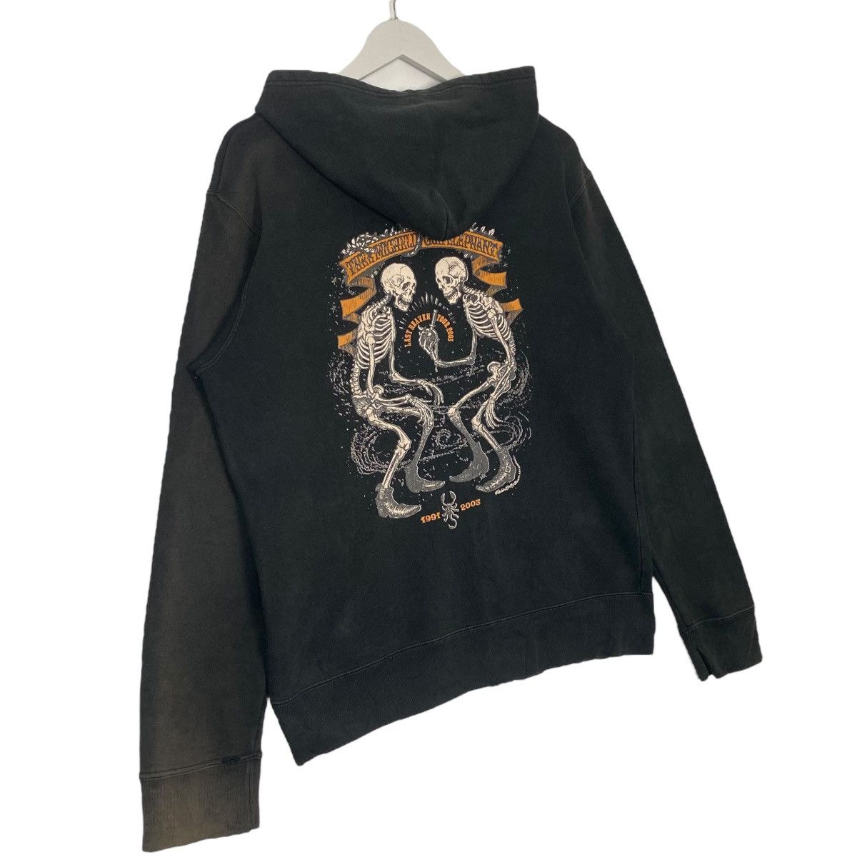 Vintage Vintage Michelle Small Logo Printed Hoodi Sweater Black Sz M Size US M / EU 48-50 / 2 - 8 Thumbnail