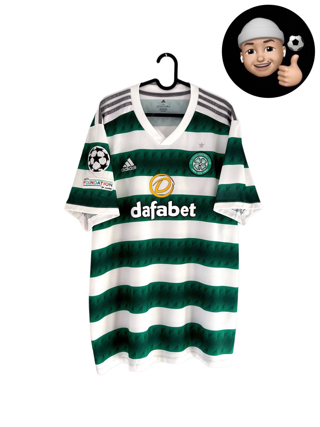 Adidas 2022 2023 Celtic Scotland Adidas Home Kit Soccer Jersey Tee Size US XXL / EU 58 / 5 - 1 Thumbnail
