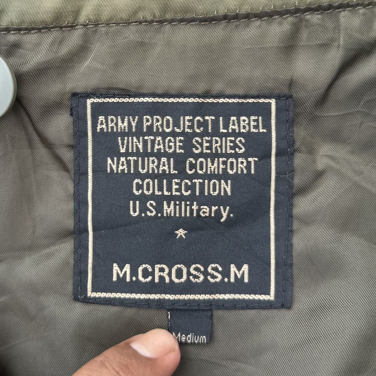 Vintage Army Project VTG Military Jacket Olive Green Quilted Lining Size US M / EU 48-50 / 2 - 17 Thumbnail