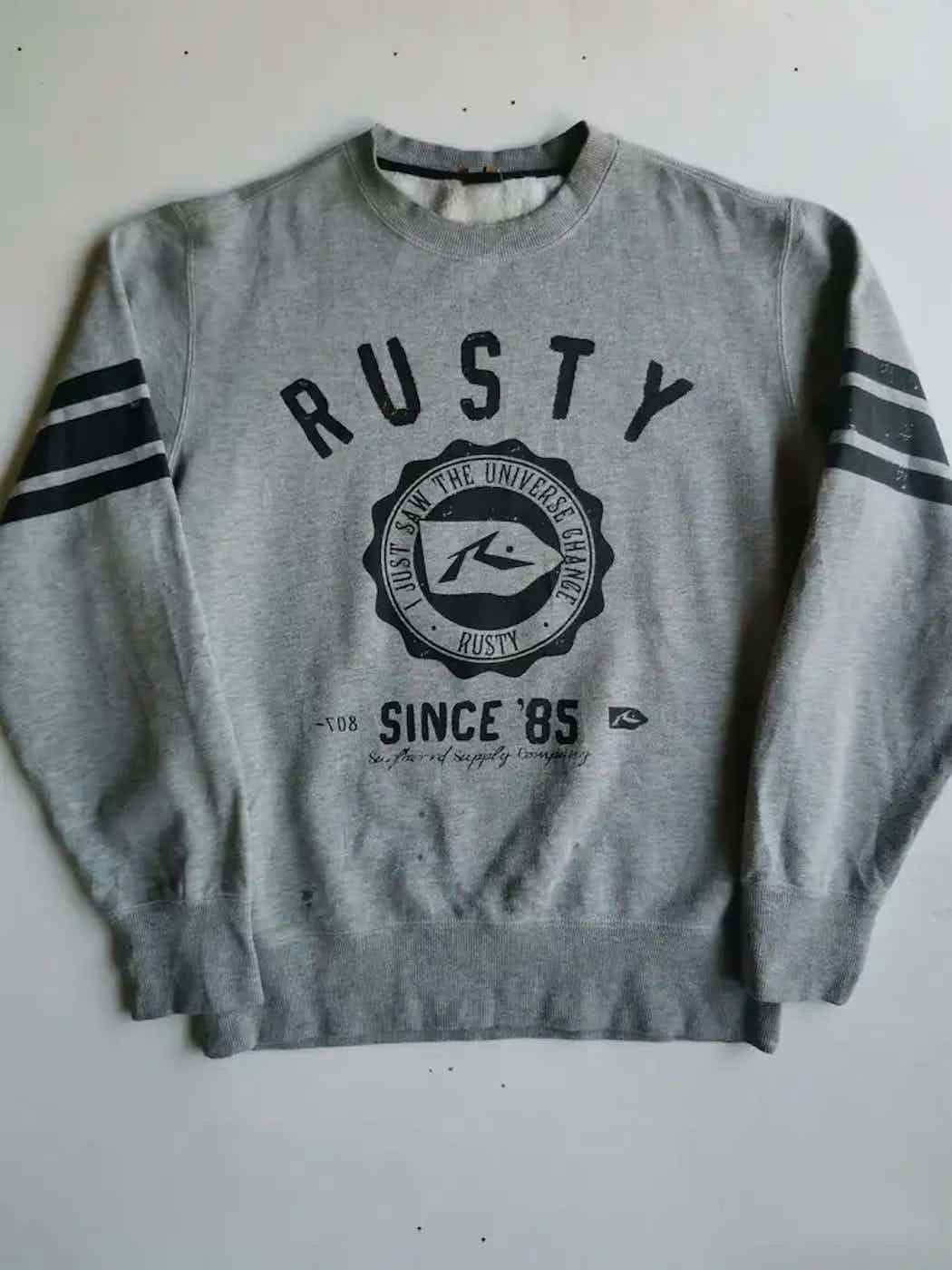 Rusty Vintage Rusty Big Logo Sweatshirt Size US L / EU 52-54 / 3 - 1 Thumbnail