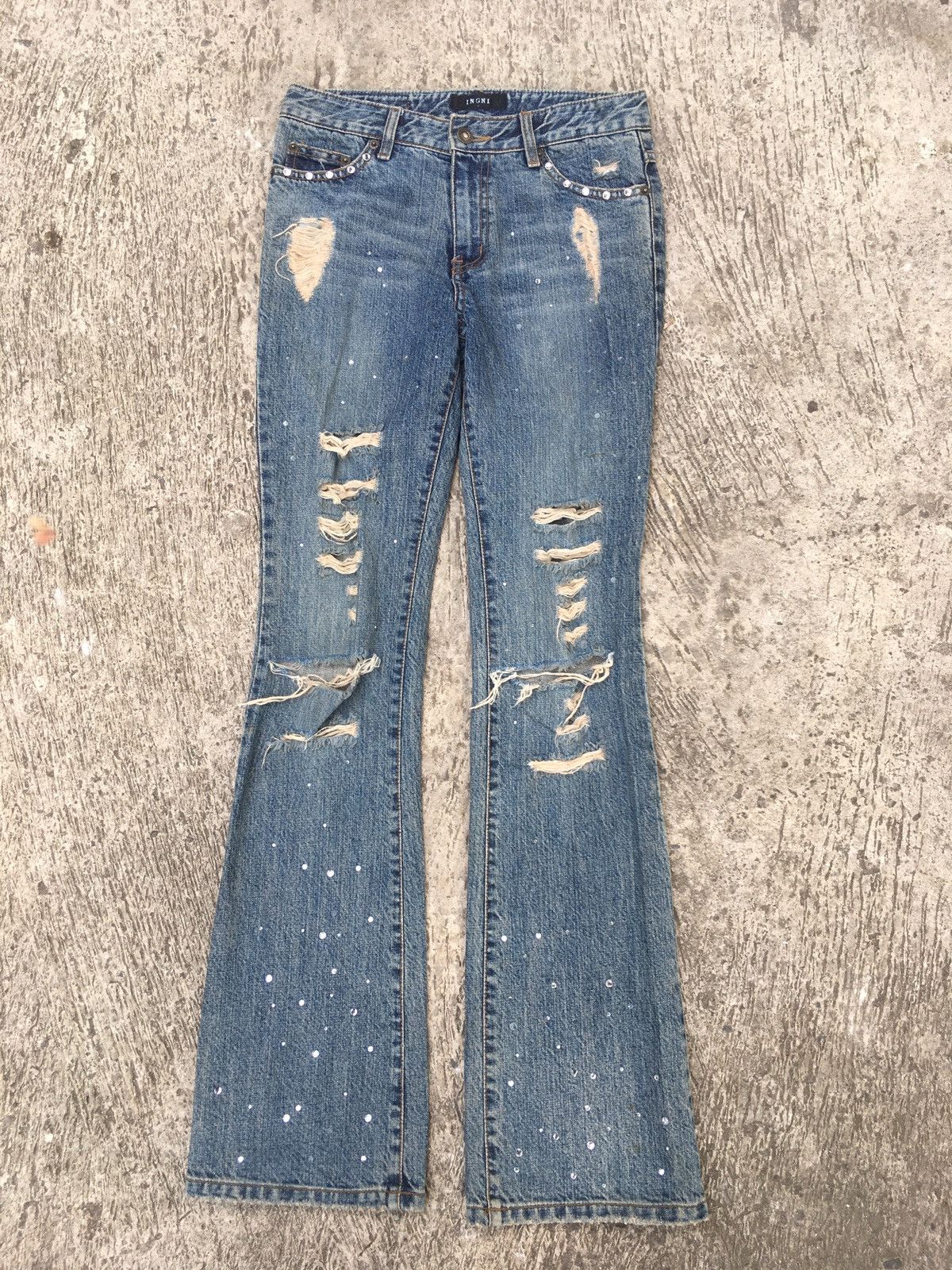 image of If Six Was Nine x Jean Lgb Ifsixwasnine Style Igni Japanesse Brand Flared Jeans in Blue, Women's (S