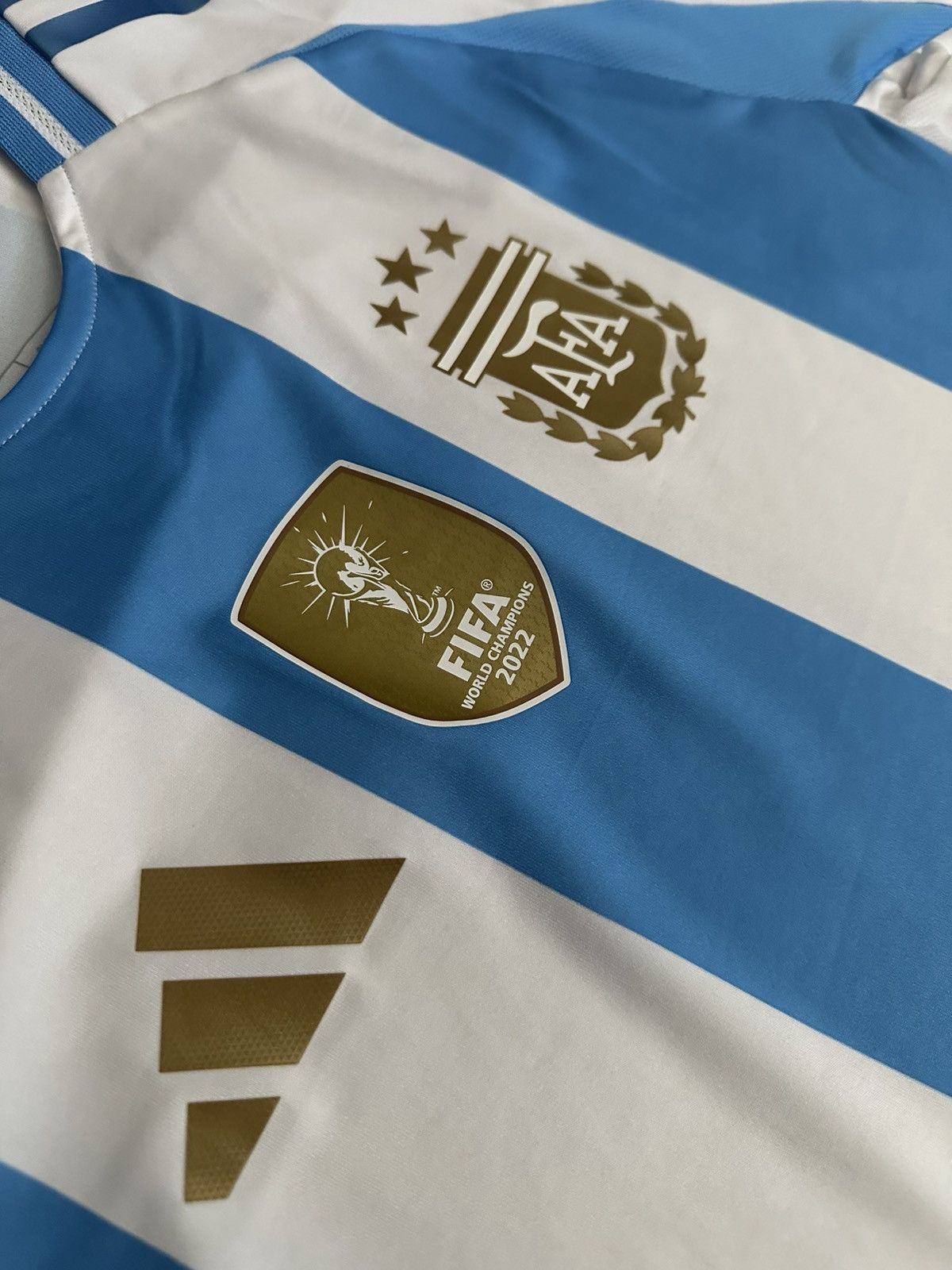 Adidas Argentina world cup champions jersey Size US L / EU 52-54 / 3 - 3 Thumbnail