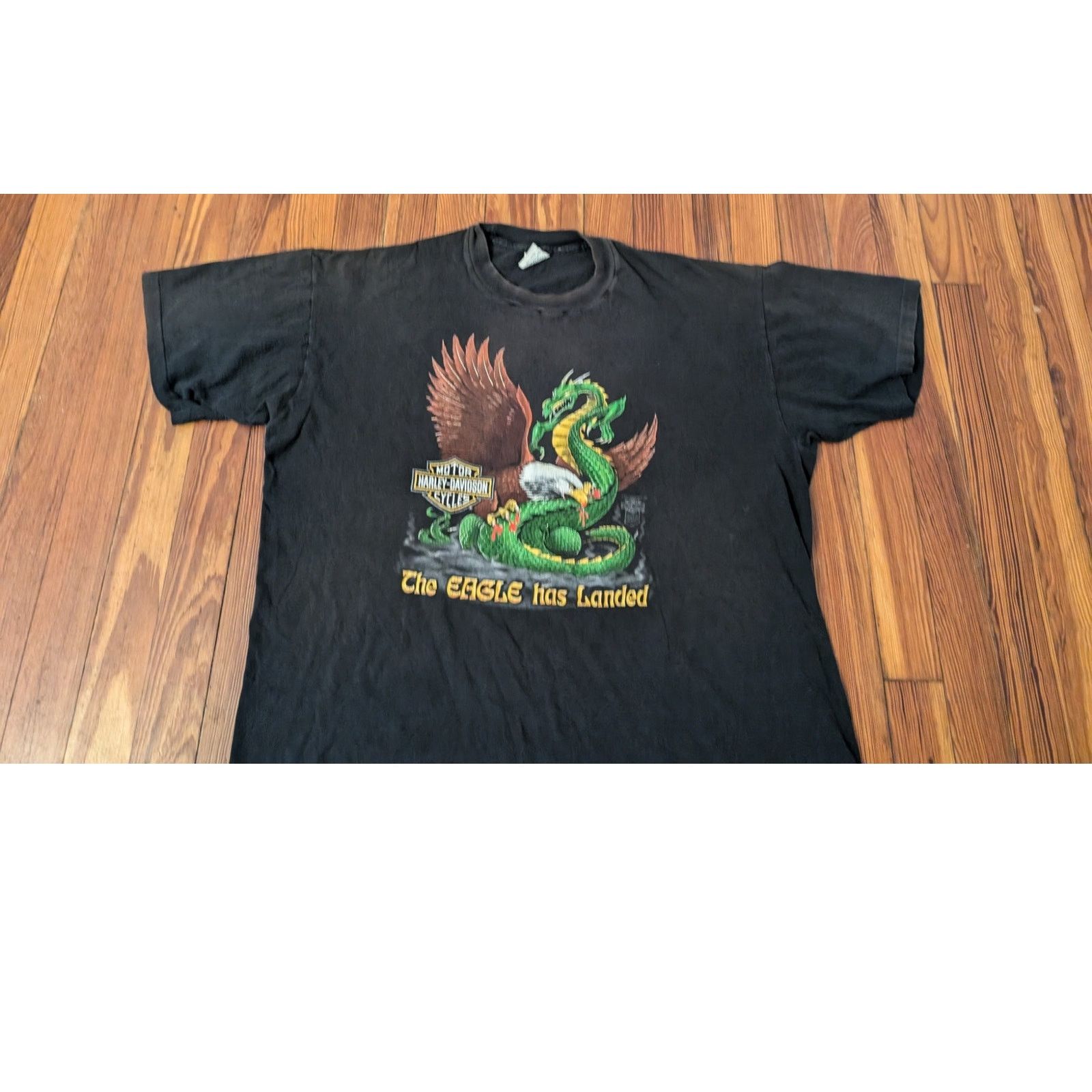 Harley Davidson VTG Harley Davidson Houlbek "The Eagle has Landed" Signal Ta Size US XL / EU 56 / 4 - 3 Thumbnail