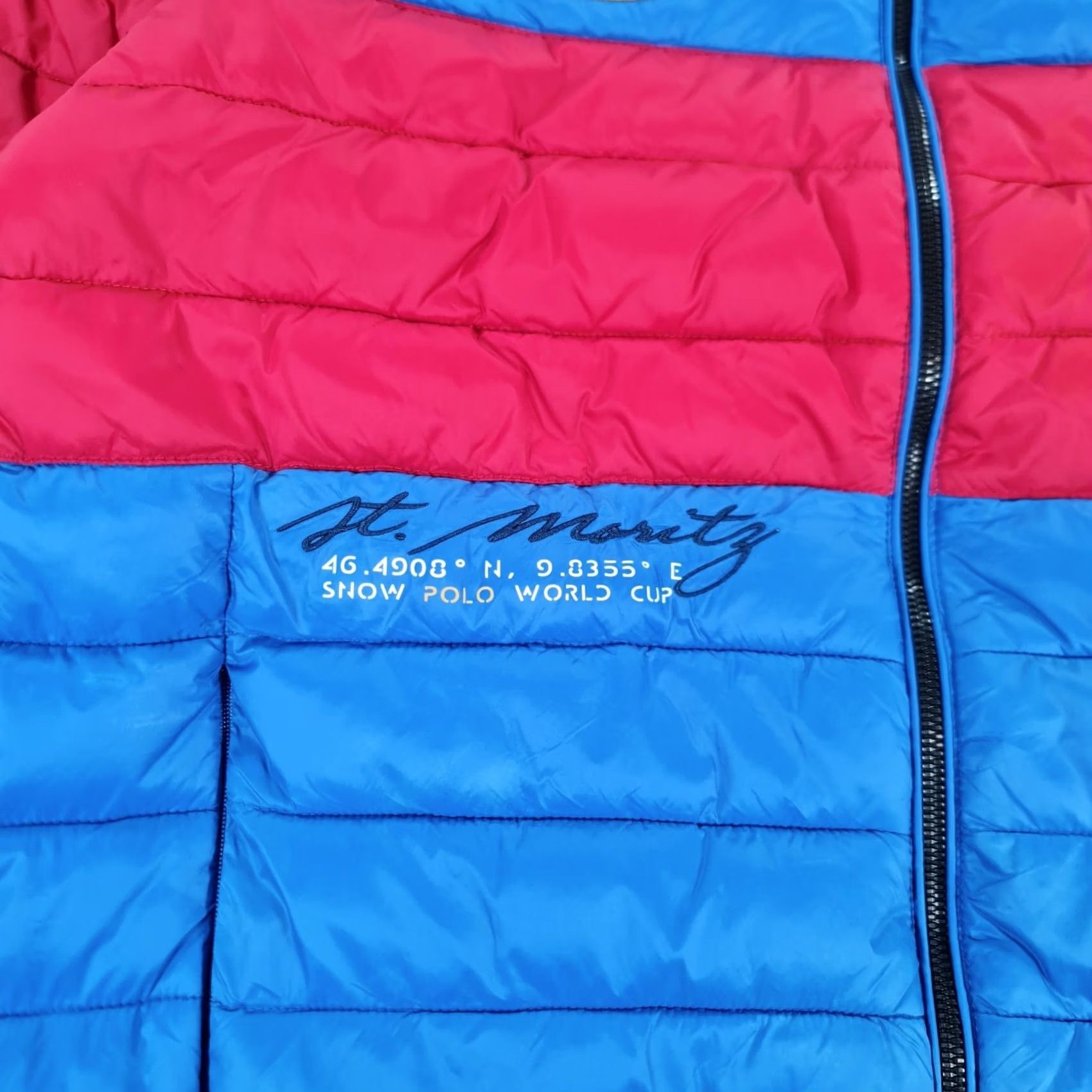 La Martina LA MARTINA Mens Puffer Jacket Blue XL Lightweight Full Zip Regular Fit Size US XL / EU 56 / 4 - 5 Thumbnail
