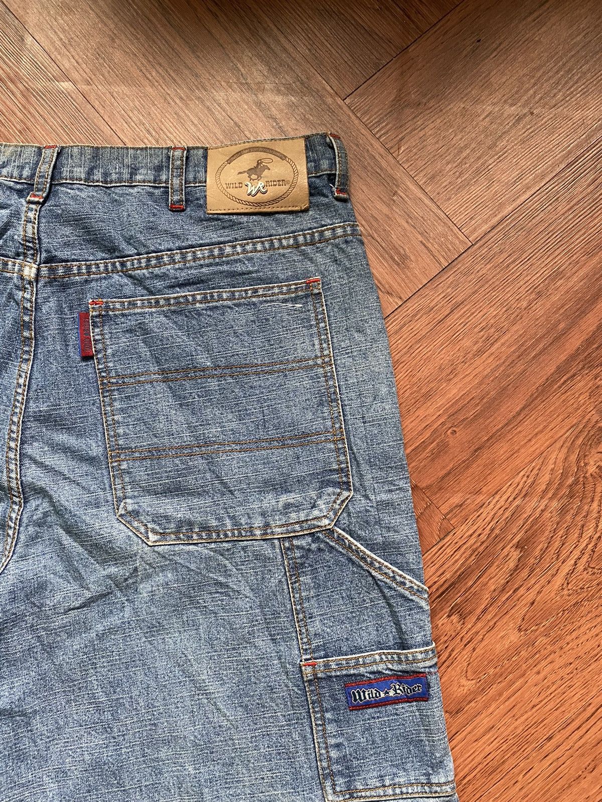 Japanese Brand × Vintage Wild Rider Baggy Jeans Size US 35 - 7 Thumbnail