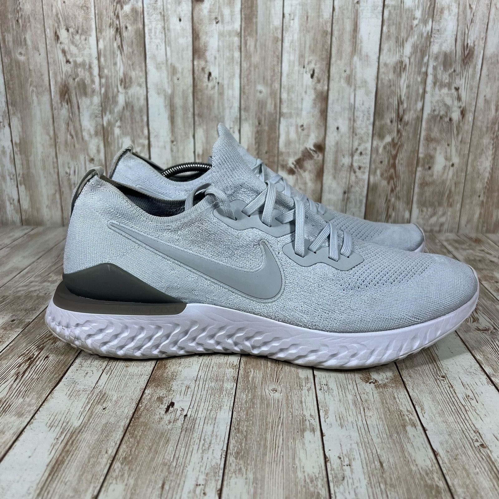 Nike Nike Epic React Flyknit 2 Pure Men's US Size 14 BQ8928-004 Size US 14 / EU 47 - 1 Thumbnail