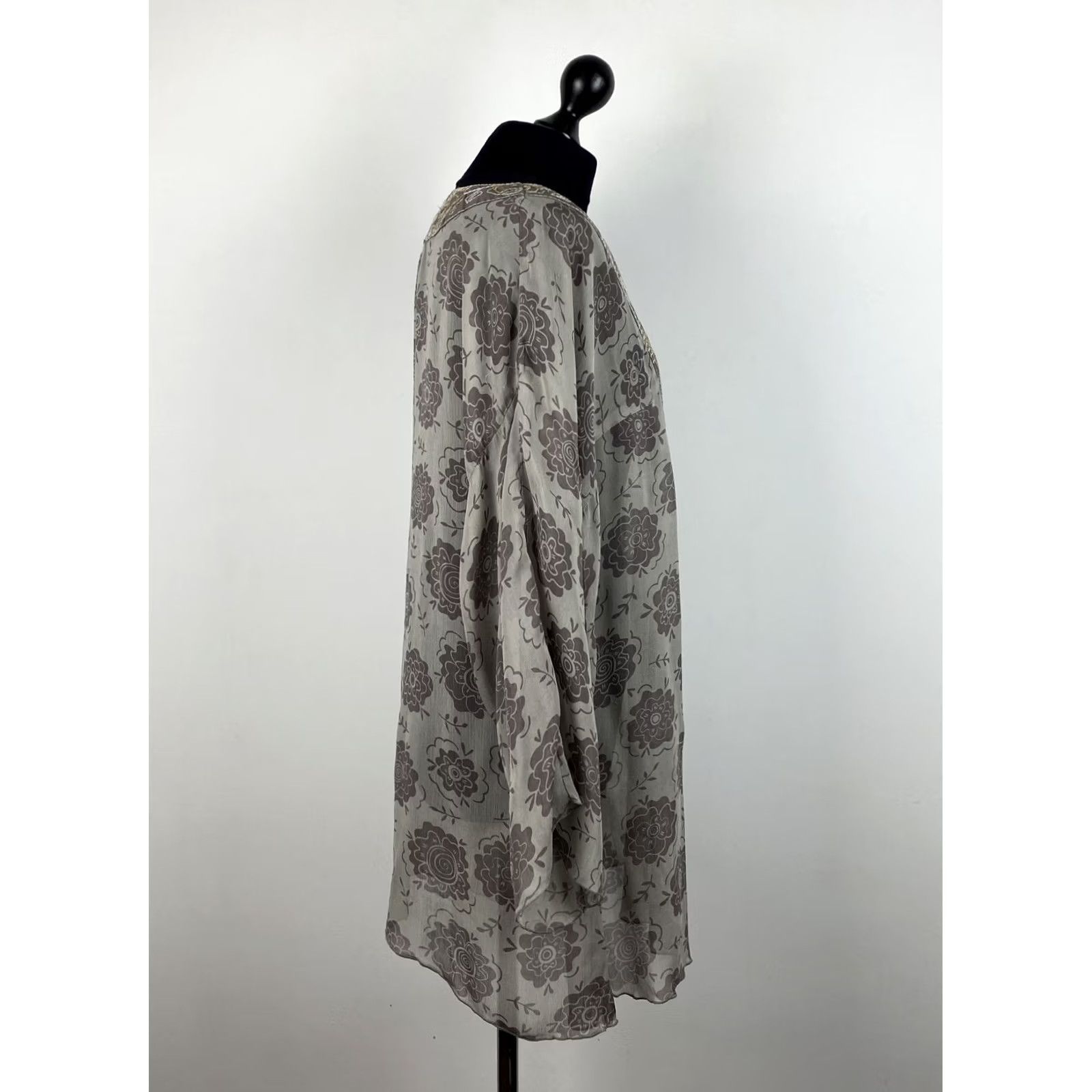 Vintage Gudrun Sjoden Grey Tunic Blouse Shirt L Women Shirt Tunic Grey Size L / US 10 / IT 46 - 2 Thumbnail