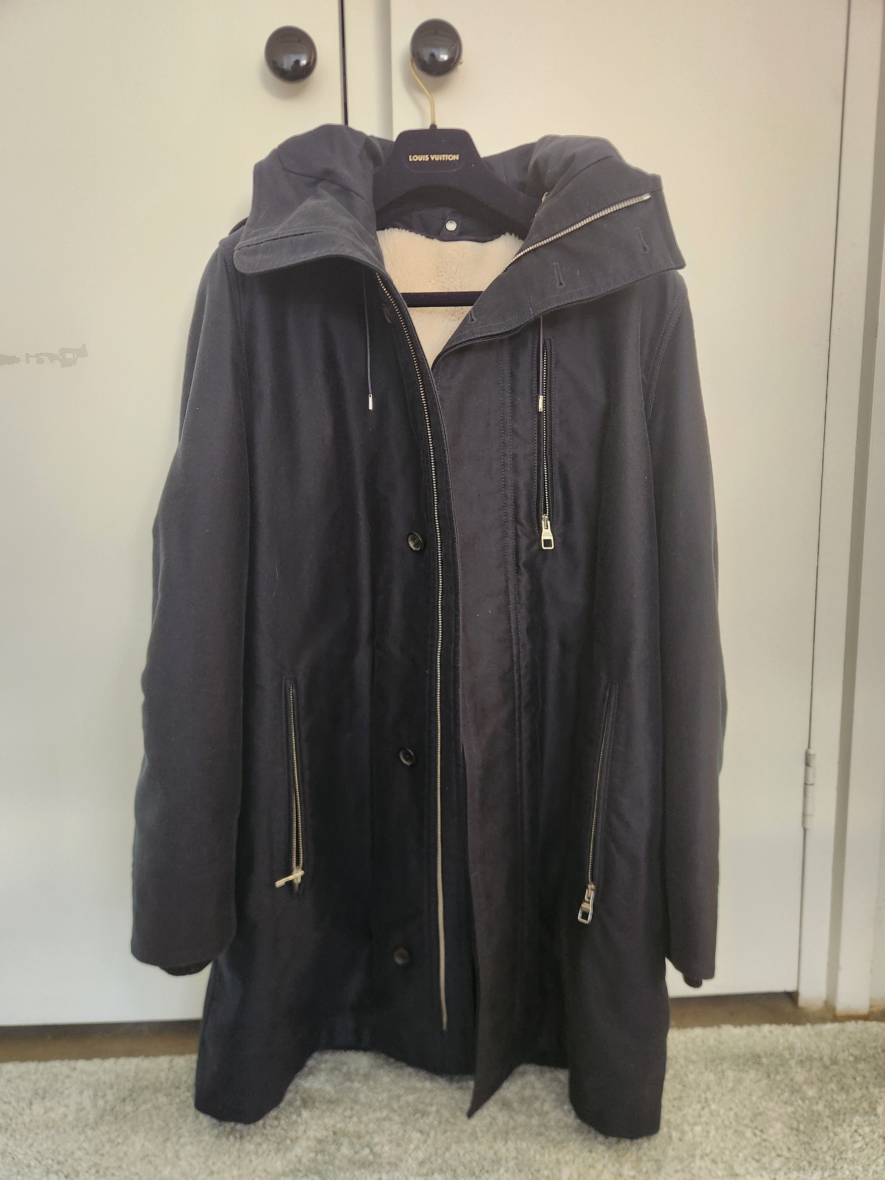 Louis Vuitton LV Navy blue heavy wool lining jacket - removable lining Size US S / EU 44-46 / 1 - 2 Thumbnail