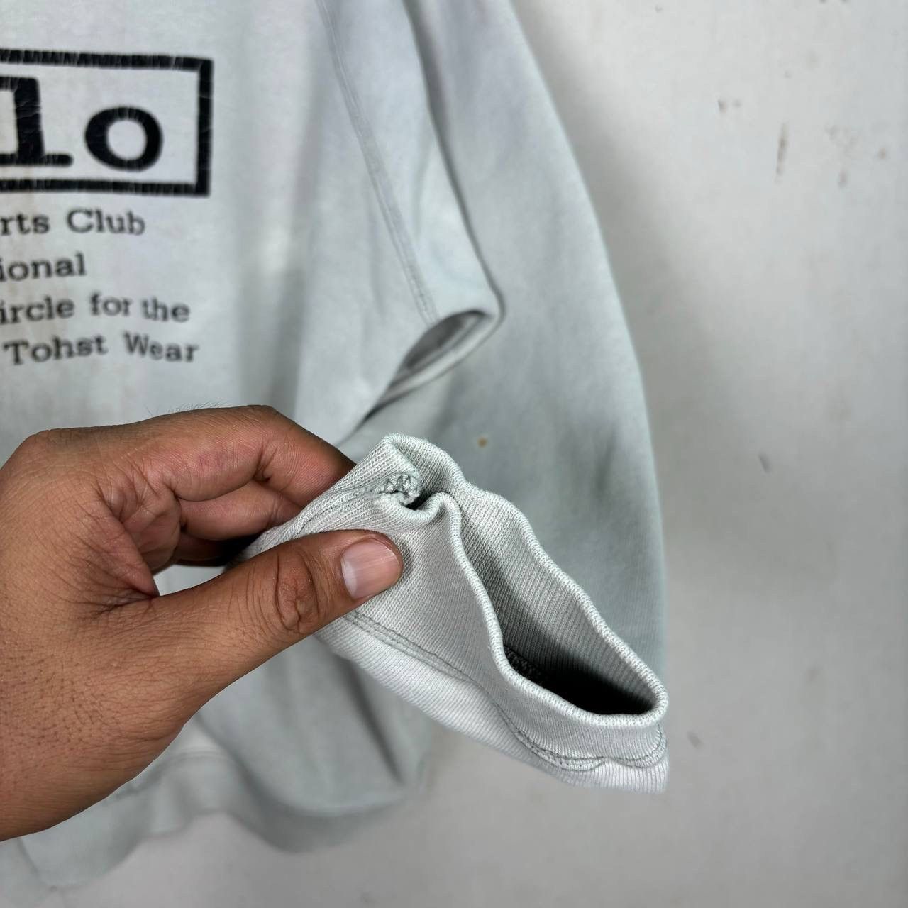 Vintage Thrashed Vtg 90s Polo Mate Sports Club Sun Faded Sweatshirt Size US L / EU 52-54 / 3 - 10 Thumbnail