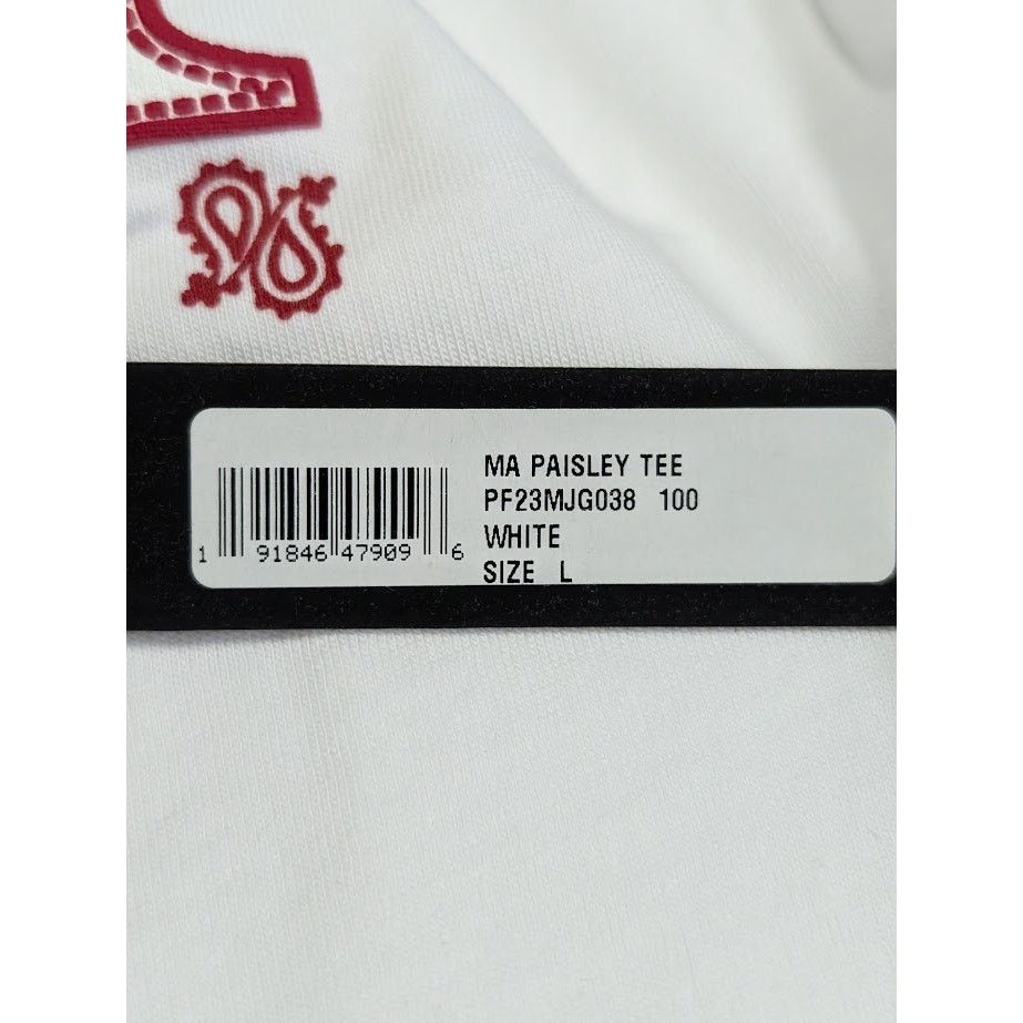Amiri o1rshd1 Q:2 / Ma Paisley Short Sleeve T-Shirt in White Size US L / EU 52-54 / 3 - 20 Thumbnail