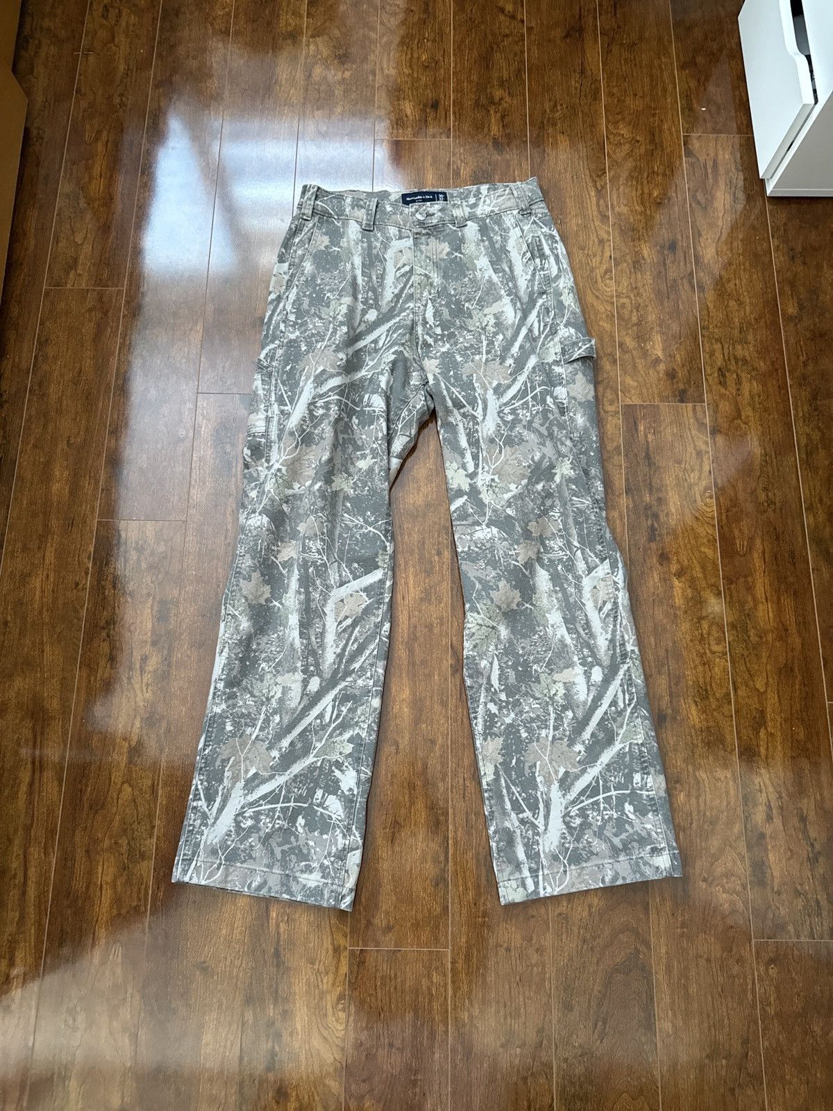 Abercrombie & Fitch Baggy Camo Workwear Pants Size US 30 / EU 46 - 1 Thumbnail