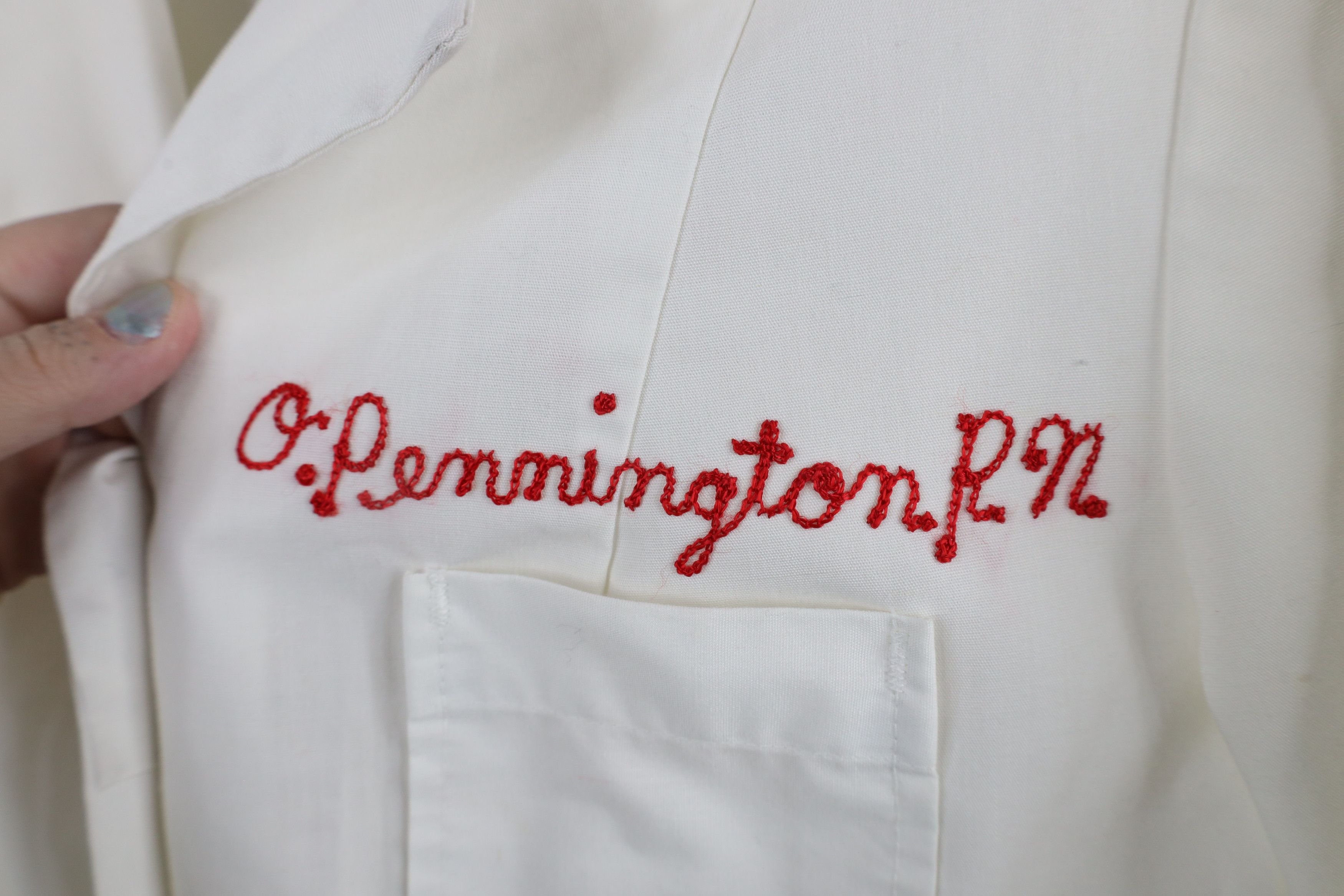 Vintage Vintage 50s 60s Registered Nurse Uniform Jacket Coat USA Size L / US 10 / IT 46 - 5 Thumbnail