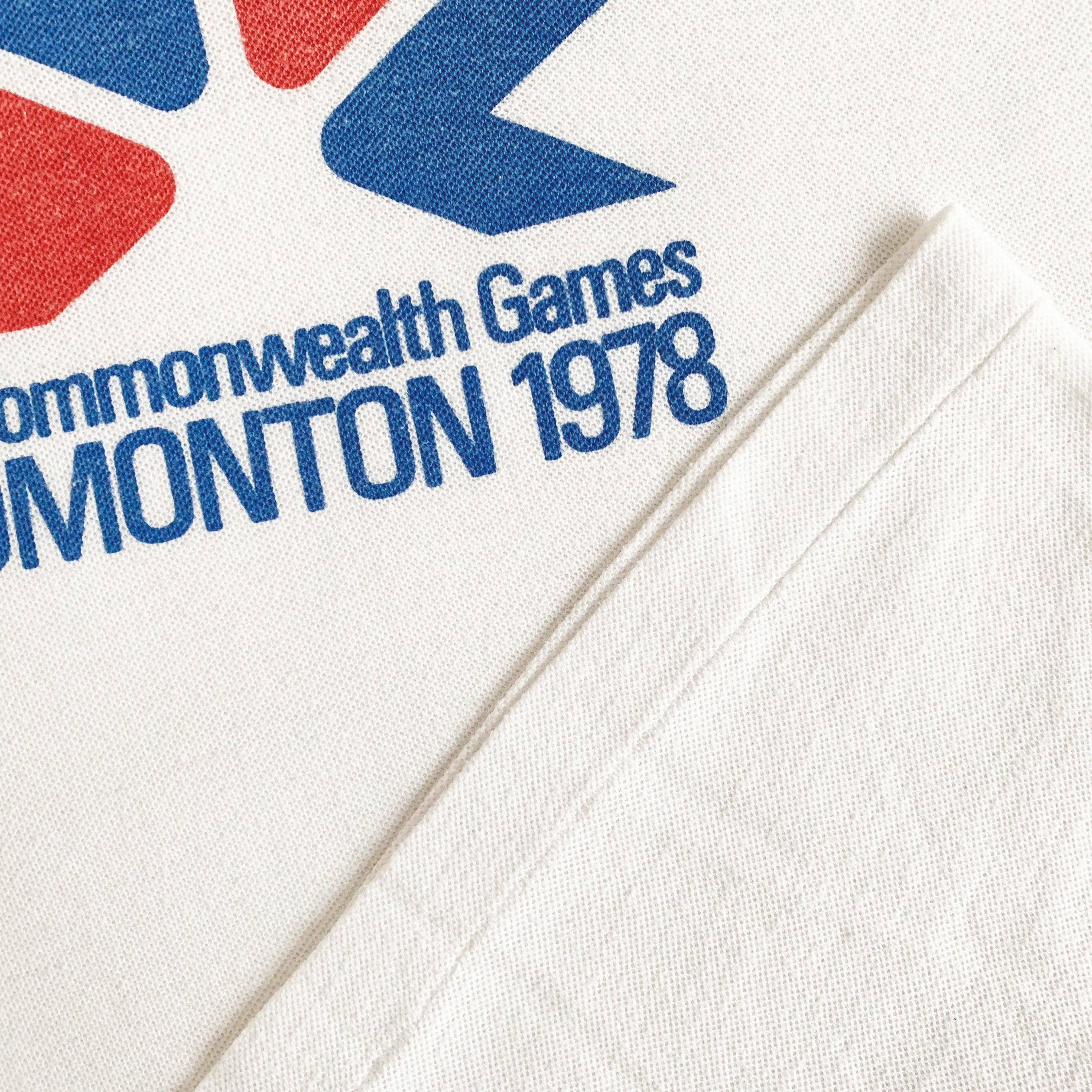 Vintage 70s Commonwealth Games EDMONTON 1978 T shirt Single Stitch Size US S / EU 44-46 / 1 - 4 Thumbnail