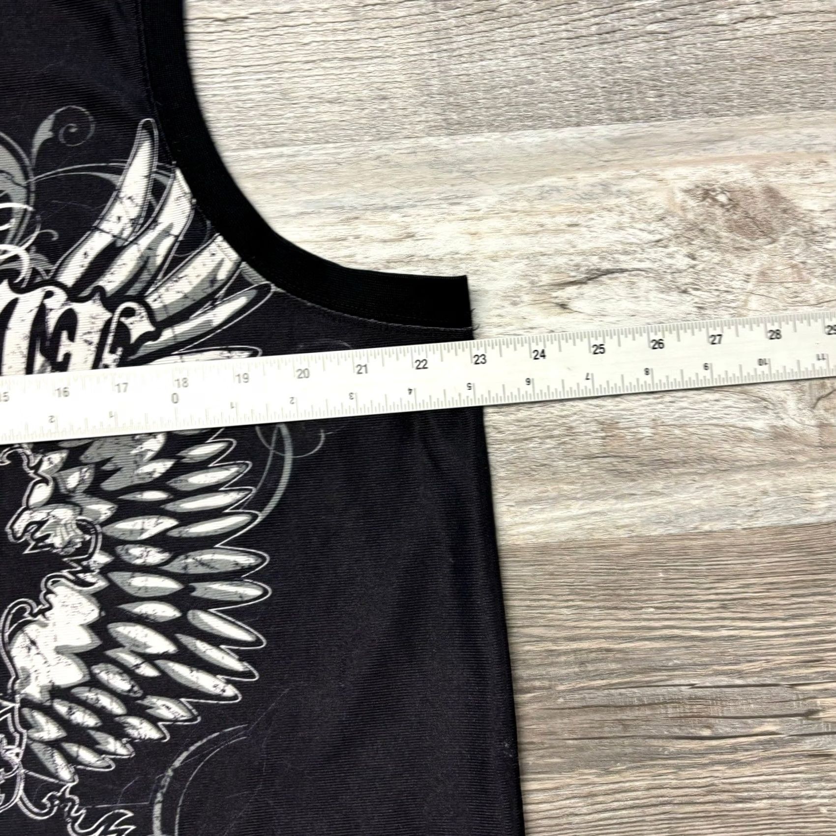 Vintage VINTAGE MMA Elite Tank Top Black Mens L Crewneck Grunge Skull Wing Cybery2k XG Size US L / EU 52-54 / 3 - 5 Thumbnail