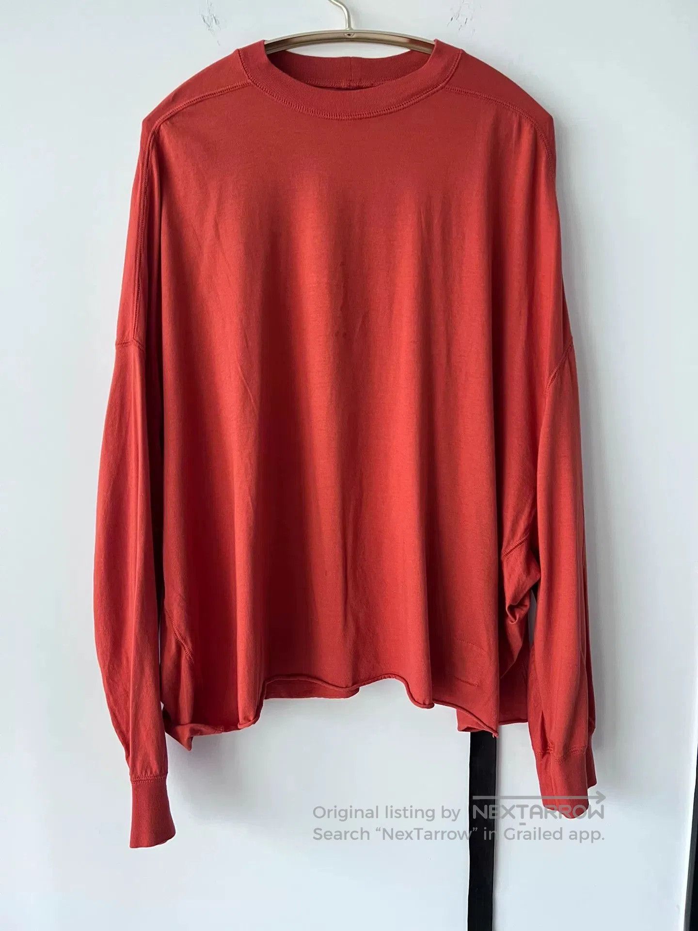 Rick Owens Drkshdw rick owens drkshdw red long sleeve sweatshirt. Size US M / EU 48-50 / 2 - 2 Thumbnail