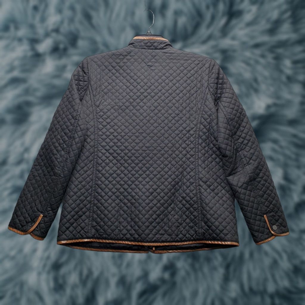 Liz Claiborne Liz Claiborne Jacket Womens Diamond Quilted Black Lightweight Snap Inside Zip Size L / US 10 / IT 46 - 1 Thumbnail