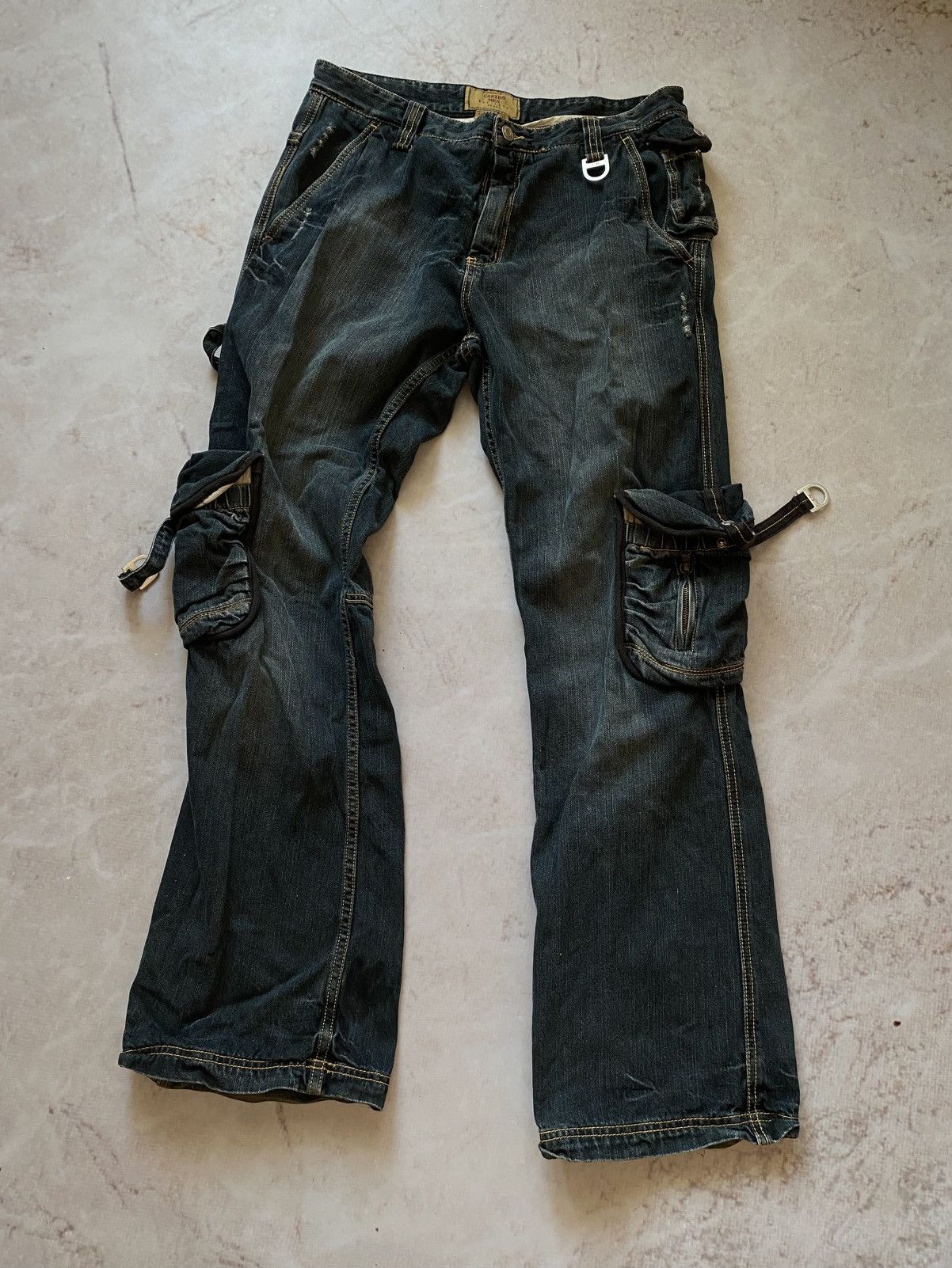 Faded Glory × Japanese Brand Vintage Cargo Denim Bandage pants Japanese style Size US 32 / EU 48 - 1 Thumbnail