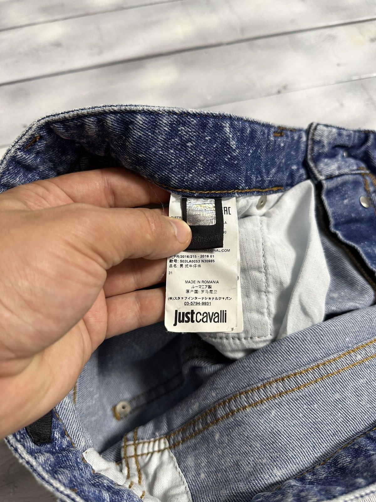 Just Cavalli Rare Luxury Jeans Just Cavalli Distressed Denim Size 31 Size US 31 - 15 Thumbnail