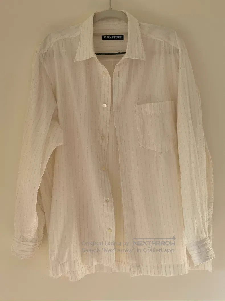 Issey Miyake Issey Miyake Hand Stitched Sashiko Pleated Shirt Size M / US 6-8 / IT 42-44 - 7 Thumbnail