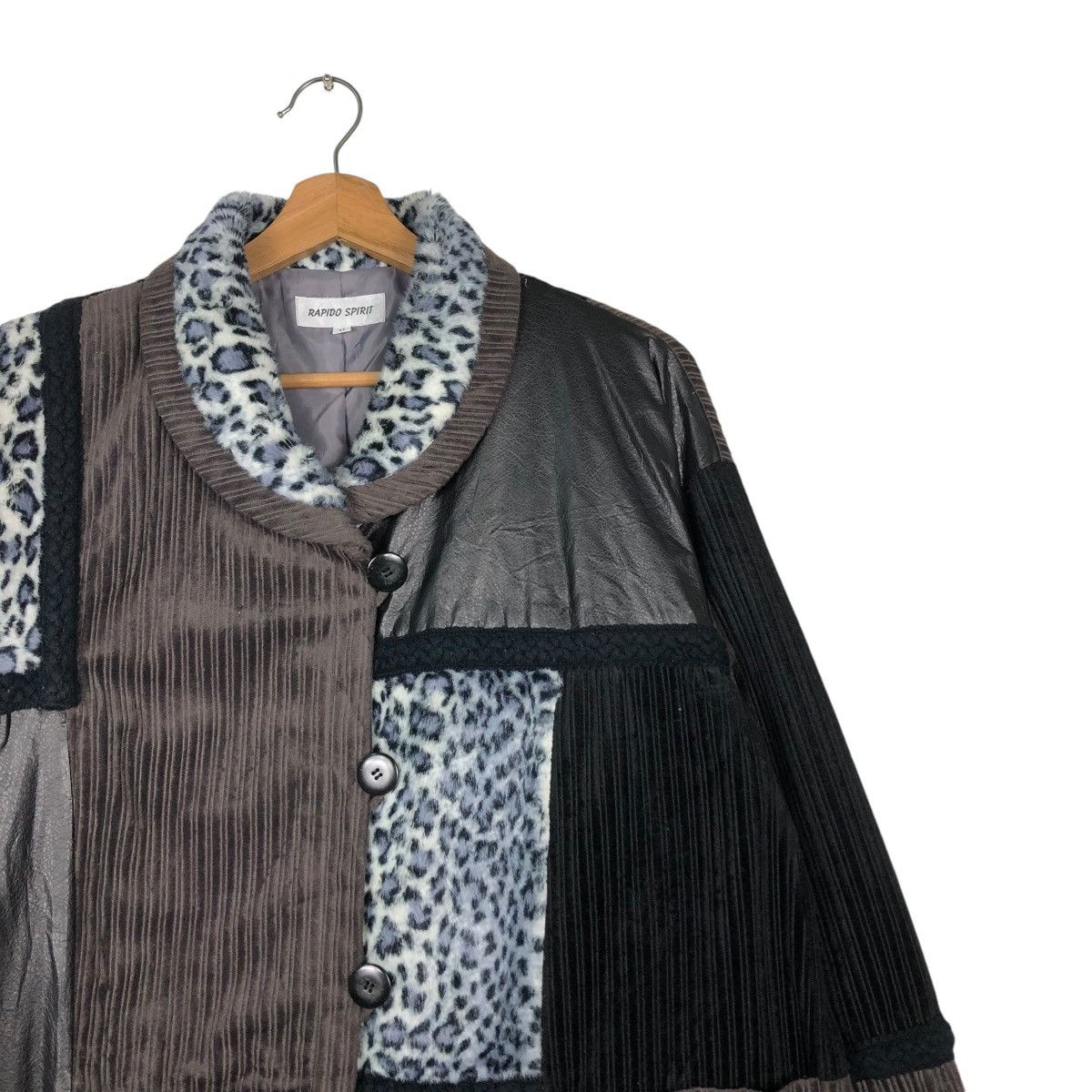 Japanese Brand 🔥VINTAGE RAPIDO SPIRIT PATCH WORK JACKET ISSEY MIYAKE Size US M / EU 48-50 / 2 - 8 Thumbnail