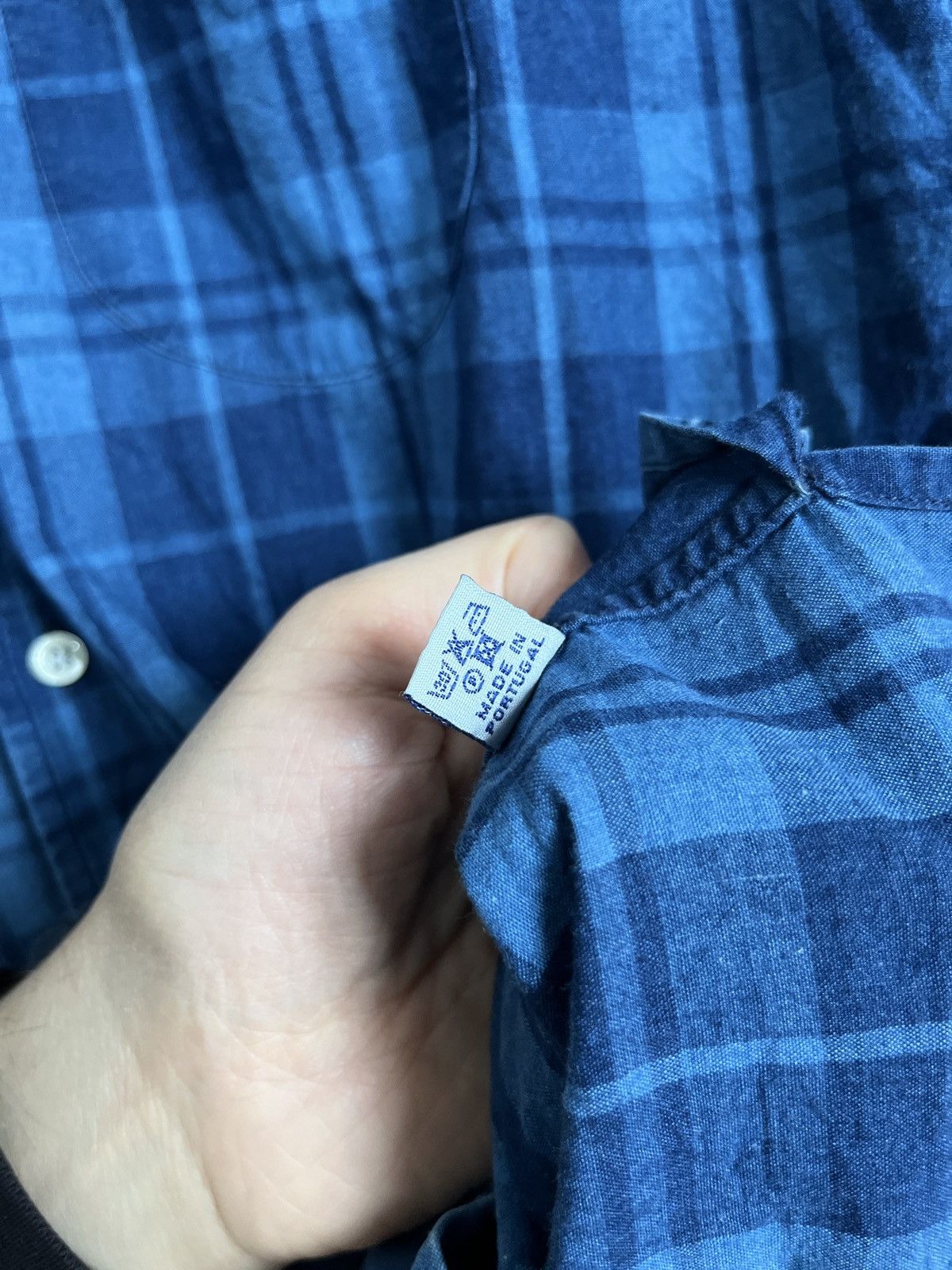 Officine Generale Officine Generale Blue Check Shirt Size US L / EU 52-54 / 3 - 14 Thumbnail