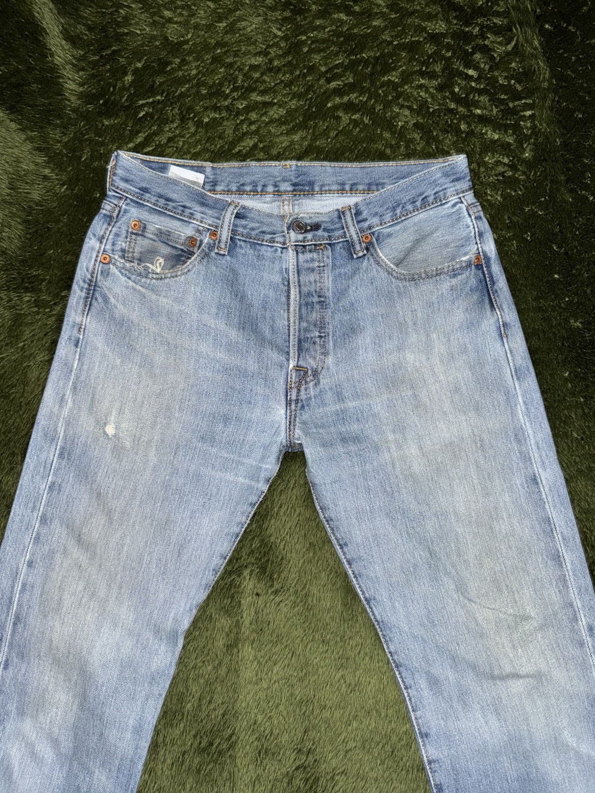 Levi's [W30/L32] Levi’s 501 Button Fly Vintage Washed Jeans Size US 30 / EU 46 - 5 Thumbnail