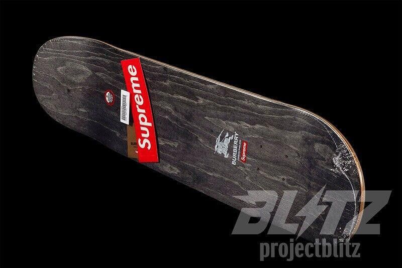 Supreme SS22 SUPREME BURBERRY SKATEBOARD DECK BEIGE 8.5" x 32.25" Size ONE SIZE - 3 Thumbnail