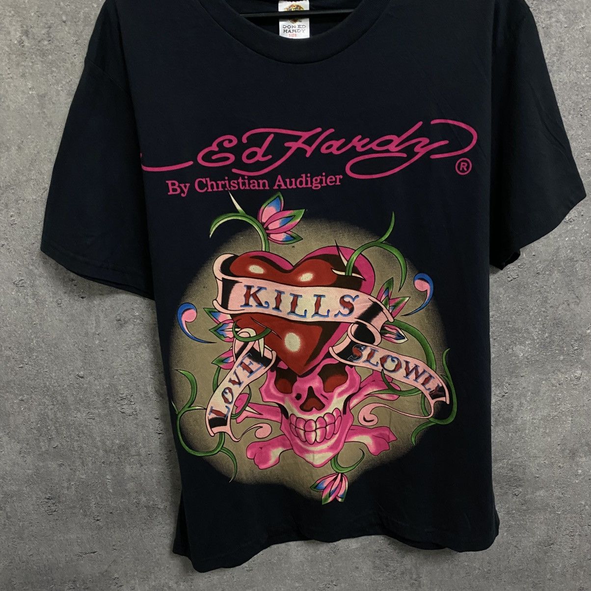Ed Hardy Ed Hardy T-Shirt By Christian Audigier Big Logo Tee Size US L / EU 52-54 / 3 - 6 Thumbnail