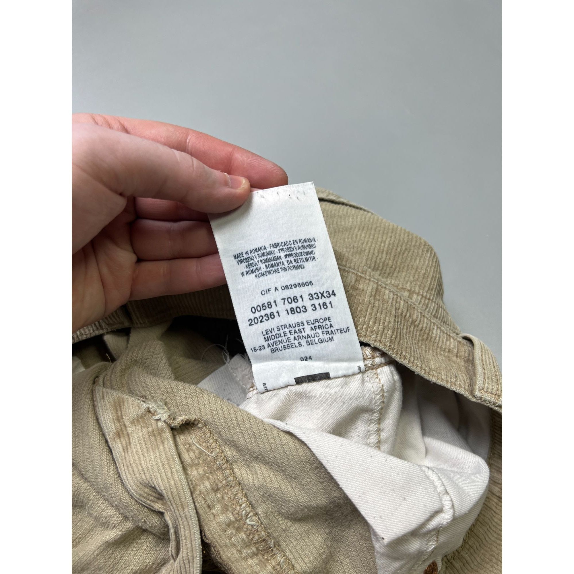 Levi's Vintage Clothing Levi’s 581 Vintage Corduroy Pants (Y1049) Size US 33 - 10 Thumbnail