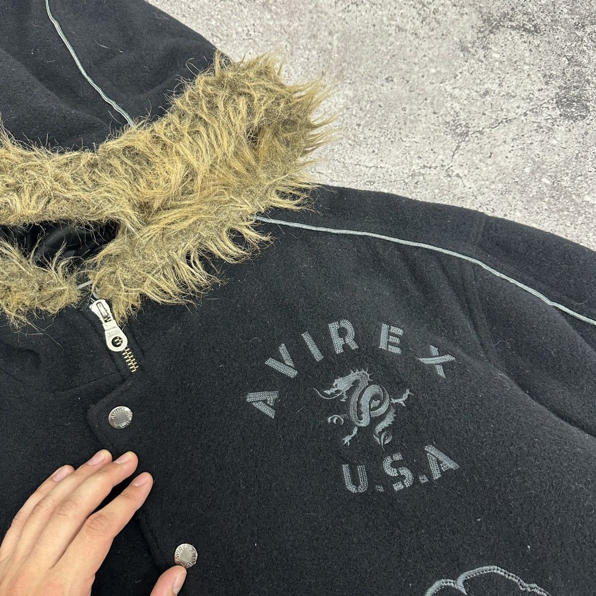 Avirex Vintage 90s Avirex Leather & Wool Jacket USA embroidered y2k Size US XL / EU 56 / 4 - 12 Thumbnail