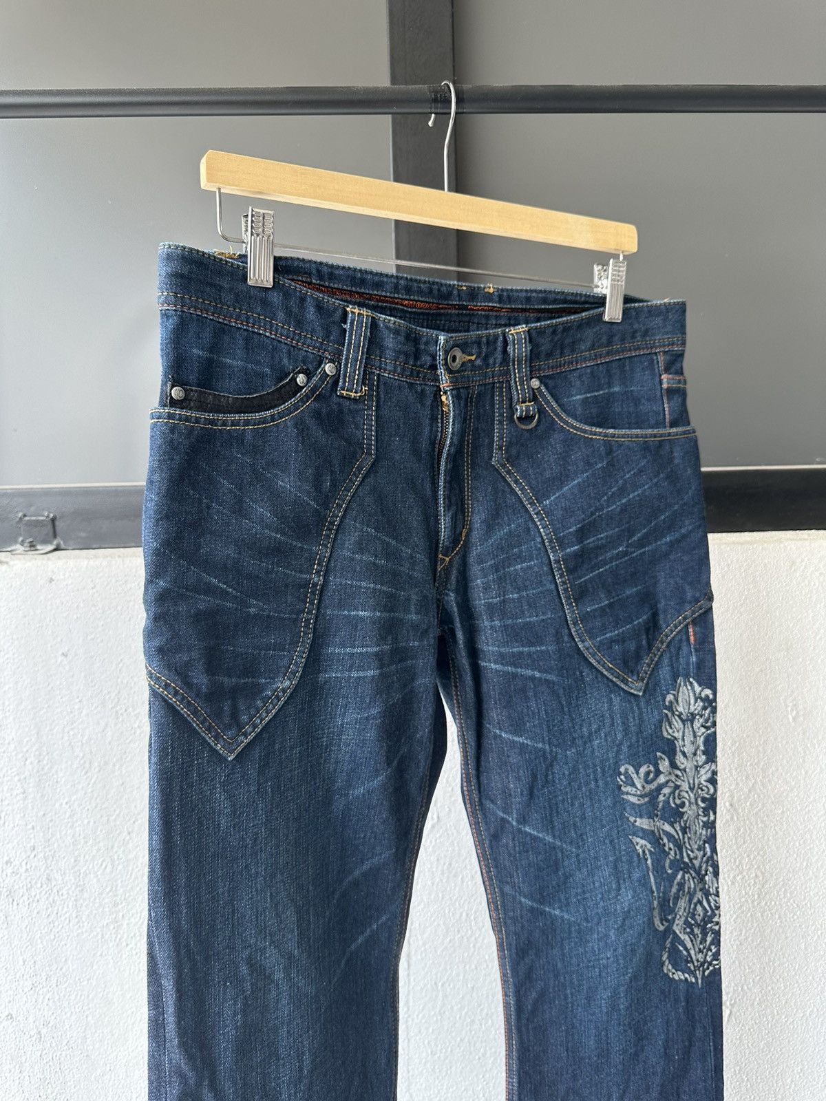 Japanese Brand Y2K NCFM indigo denim Size US 35 - 17 Thumbnail
