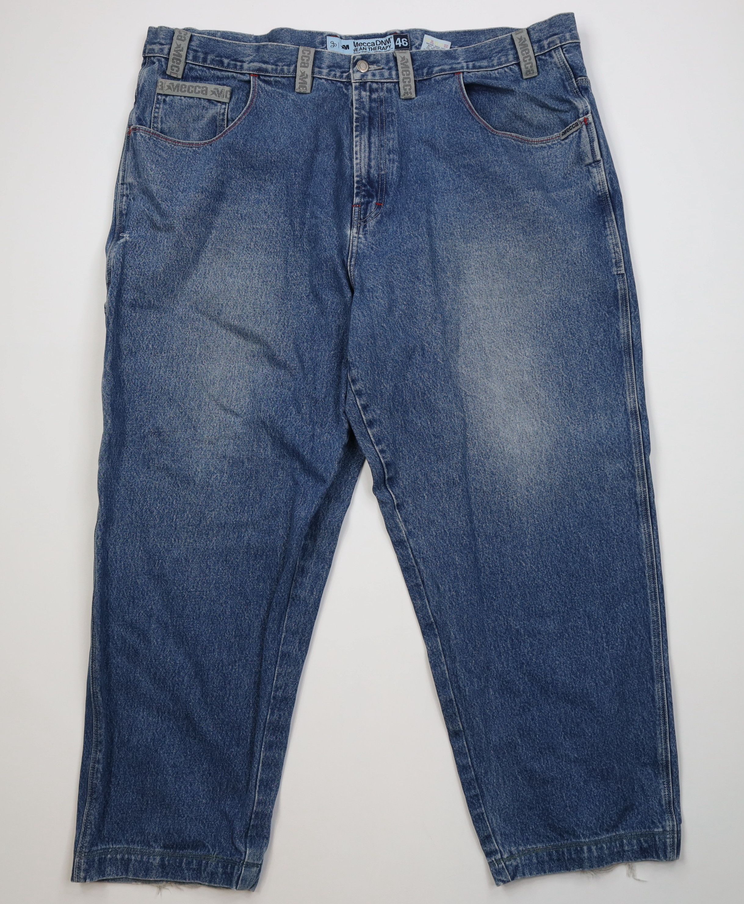 Vintage Vintage 90s Y2K Streetwear Baggy Wide Leg Denim Jeans Blue Size US 44 / EU 60 - 1 Thumbnail