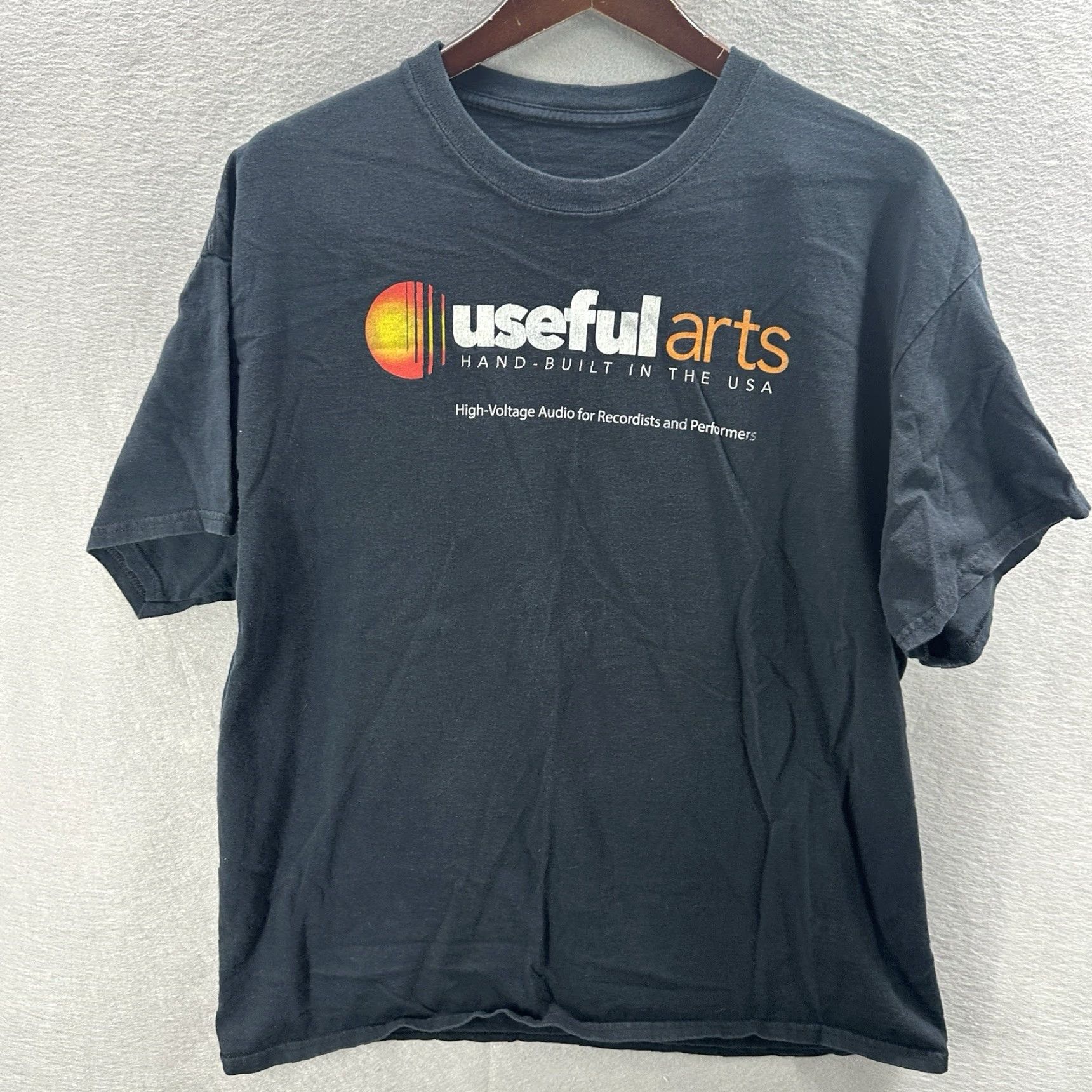 Vintage VINTAGE Useful Arts Shirt Men L Black Cotton Graphic Print 90s Art Classic USA Built Y2k Size US L / EU 52-54 / 3 - 2 Thumbnail