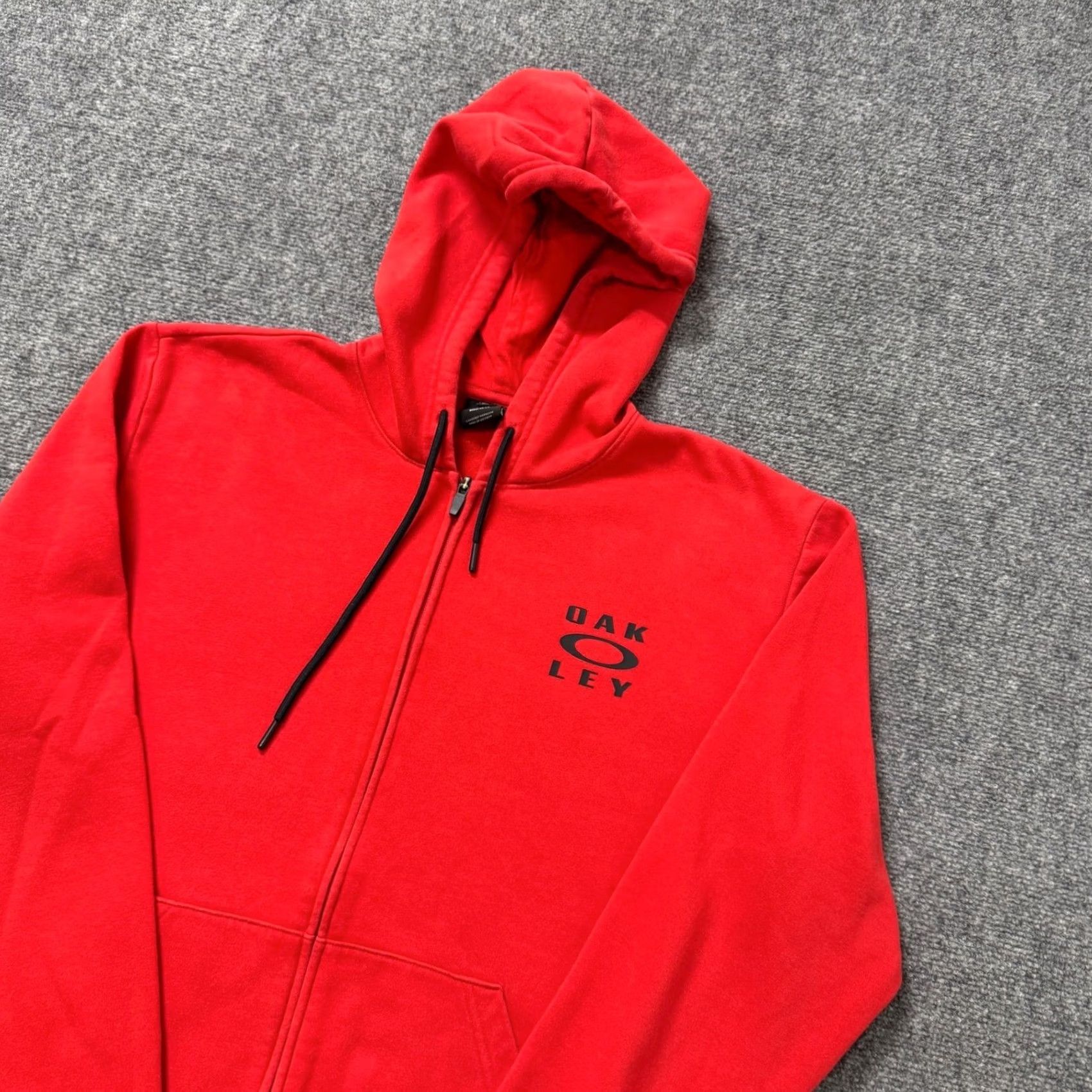 Oakley Oakley Jacket Men XL Regular Fit Red Cotton Blend Full Zip Activewear Overcoat Size US XL / EU 56 / 4 - 2 Thumbnail