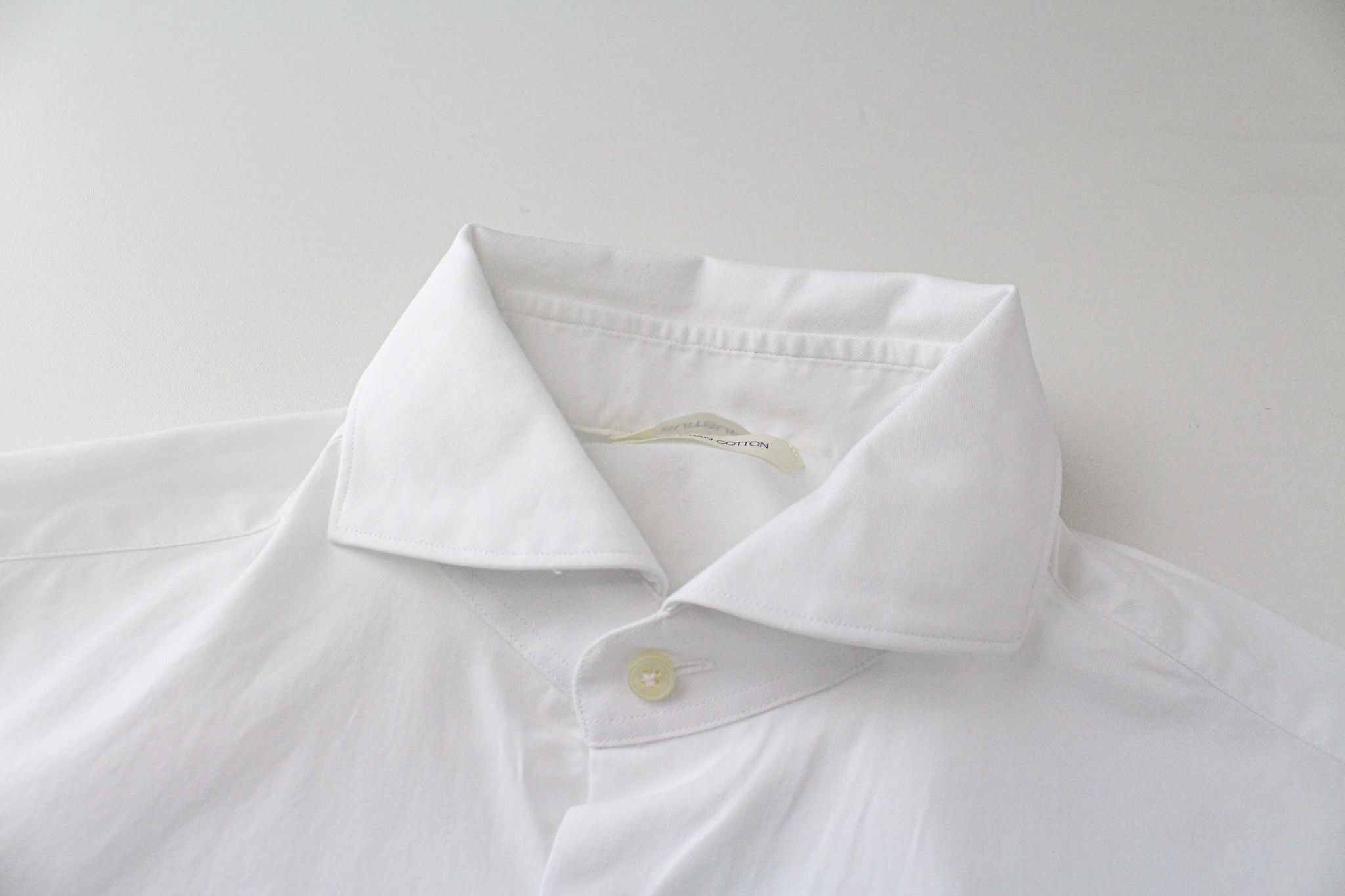Suitsupply 40L/15 3/4L Slim White Cotton Button-Up 72755 Size 40L - 3 Thumbnail