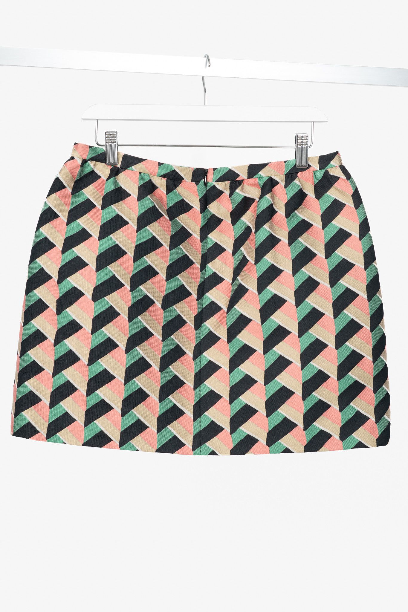 RED Valentino Red Valentino Herringbone-Jacquard Mini Skirt Size 30" / US 8 / IT 44 - 2 Thumbnail