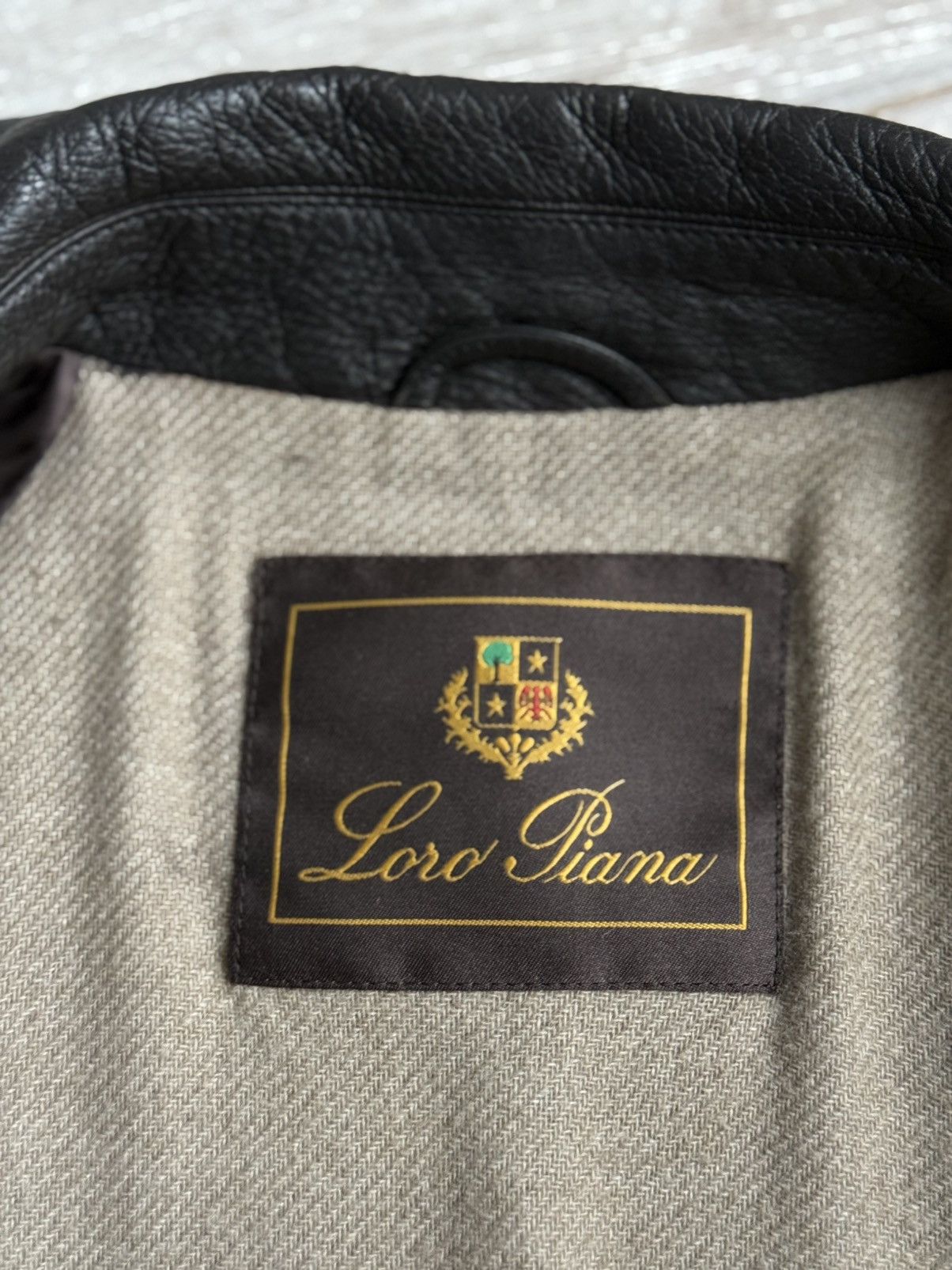 Loro Piana Loro Piana Brown Deer Leather Cashmere Lined Coat 3/4 sleeve Size US L / EU 52-54 / 3 - 15 Thumbnail