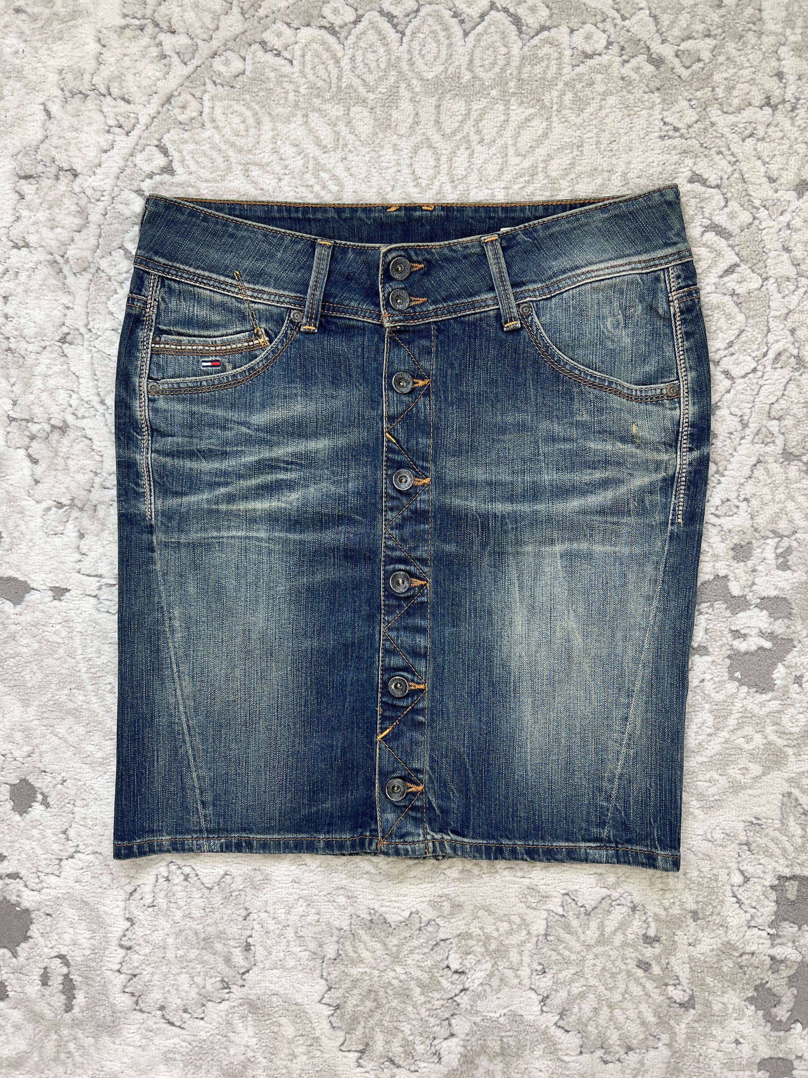Tommy Hilfiger Tommy Hilfiger Denim Y2K Sonora Skirt SHS Shelton Stretch Size 34" / US 12 / IT 48 - 1 Thumbnail