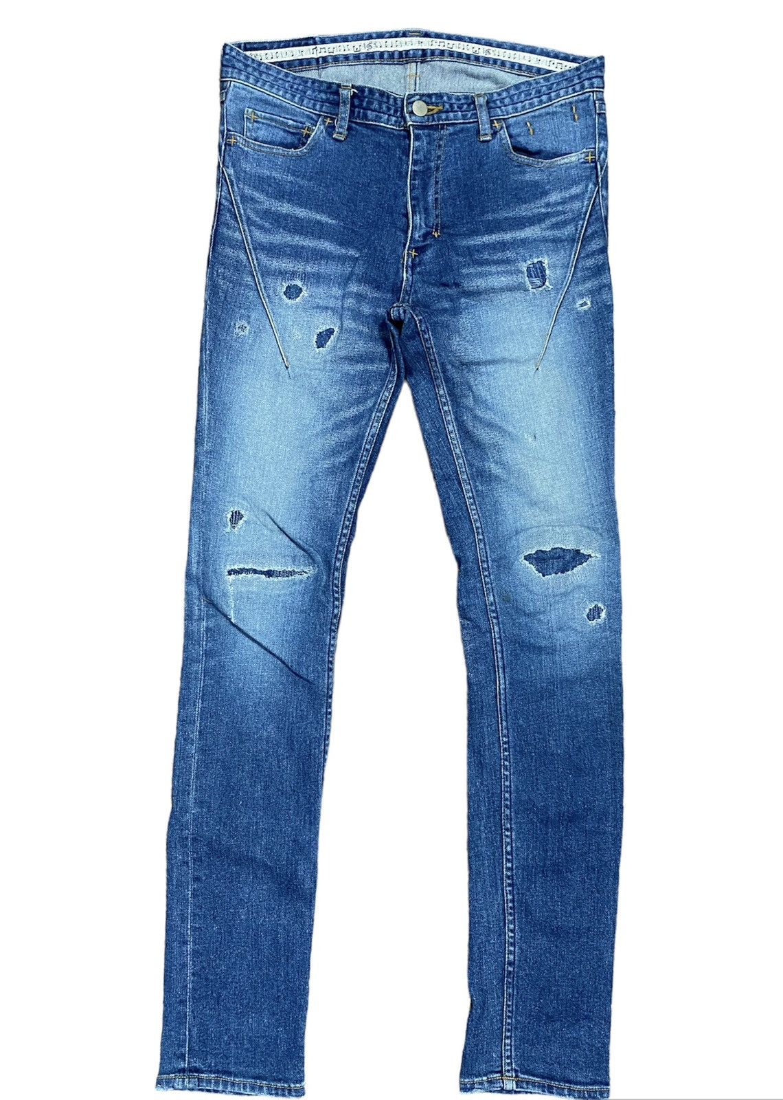 image of Number N Ine x Takahiromiyashita The Soloist Number Nine Skinny Distressed Denim Takahiro Miyashita