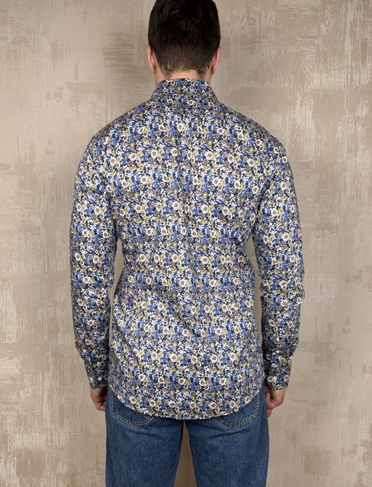 Eton Eton Floral Long Sleeve Dress Shirt Sz L (41 / 16) Slim Fit Size US L / EU 52-54 / 3 - 12 Thumbnail