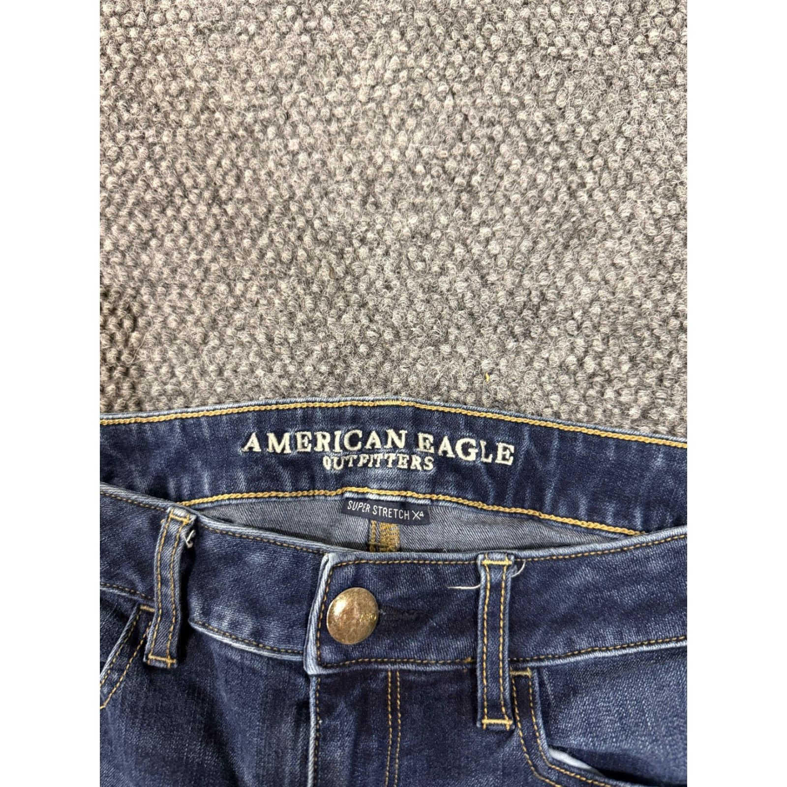 American Eagle Outfitters American Eagle Jeans Womens 8 Jegging Ankle Zip Stretch Denim Shirt? Size 30" / US 8 / IT 44 - 3 Thumbnail