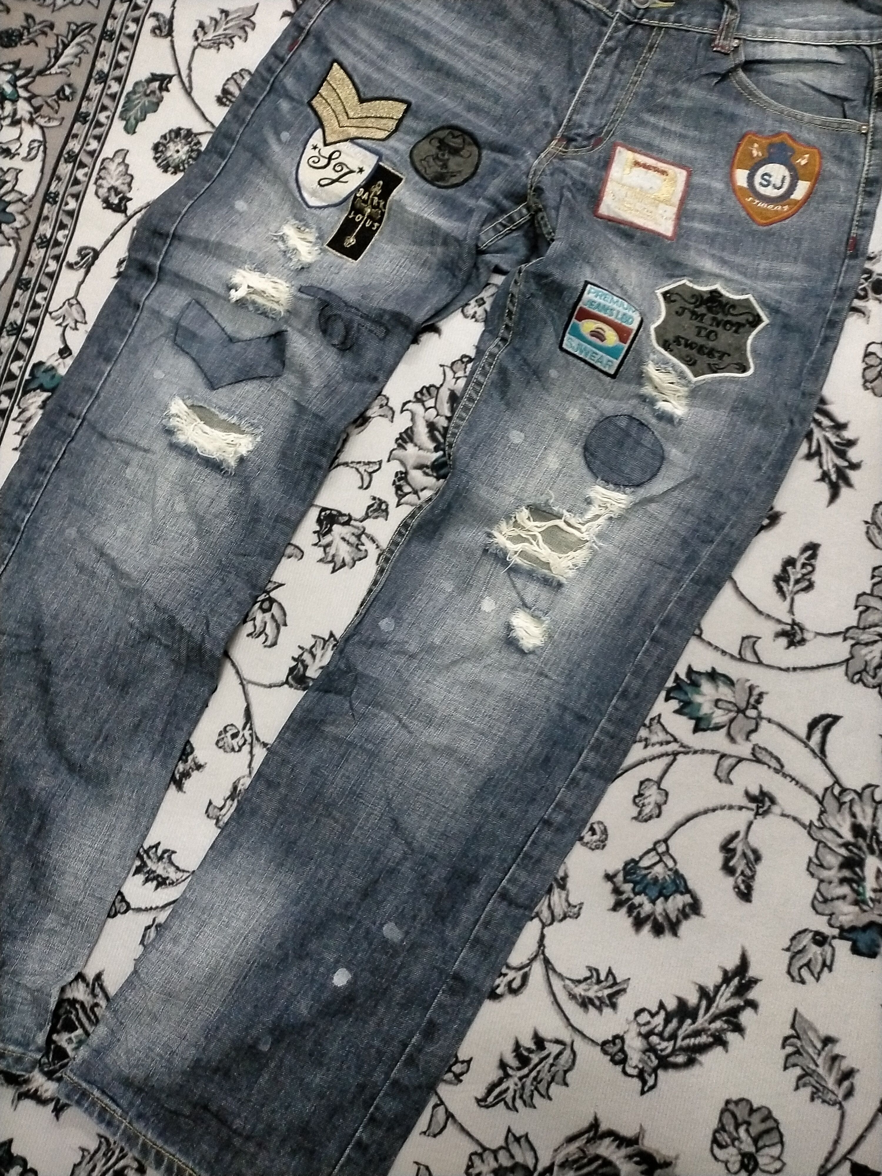 If Six Was Nine × Japanese Brand × Sean John Rare Sean John Distressed Washed Flare Jeans Size US 33 - 3 Thumbnail