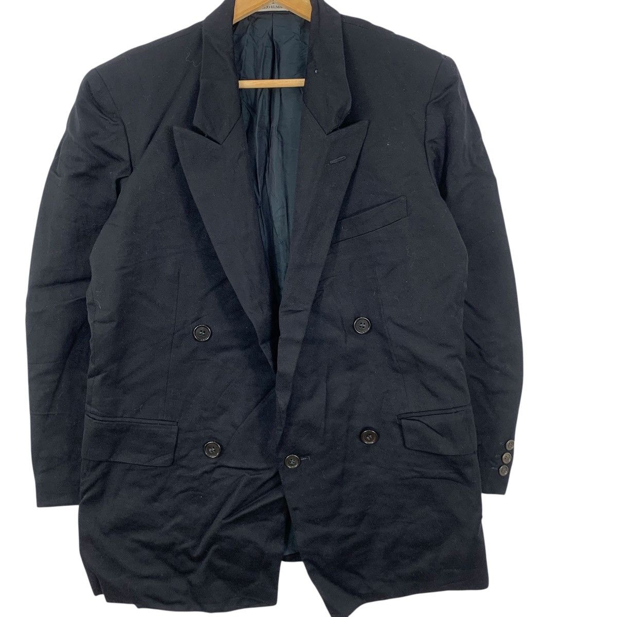 Tokio Kumagai Vintage TOKIO KUMAGAI JAPAN Double Breasted Peacoat Blazer Size 34R - 4 Thumbnail