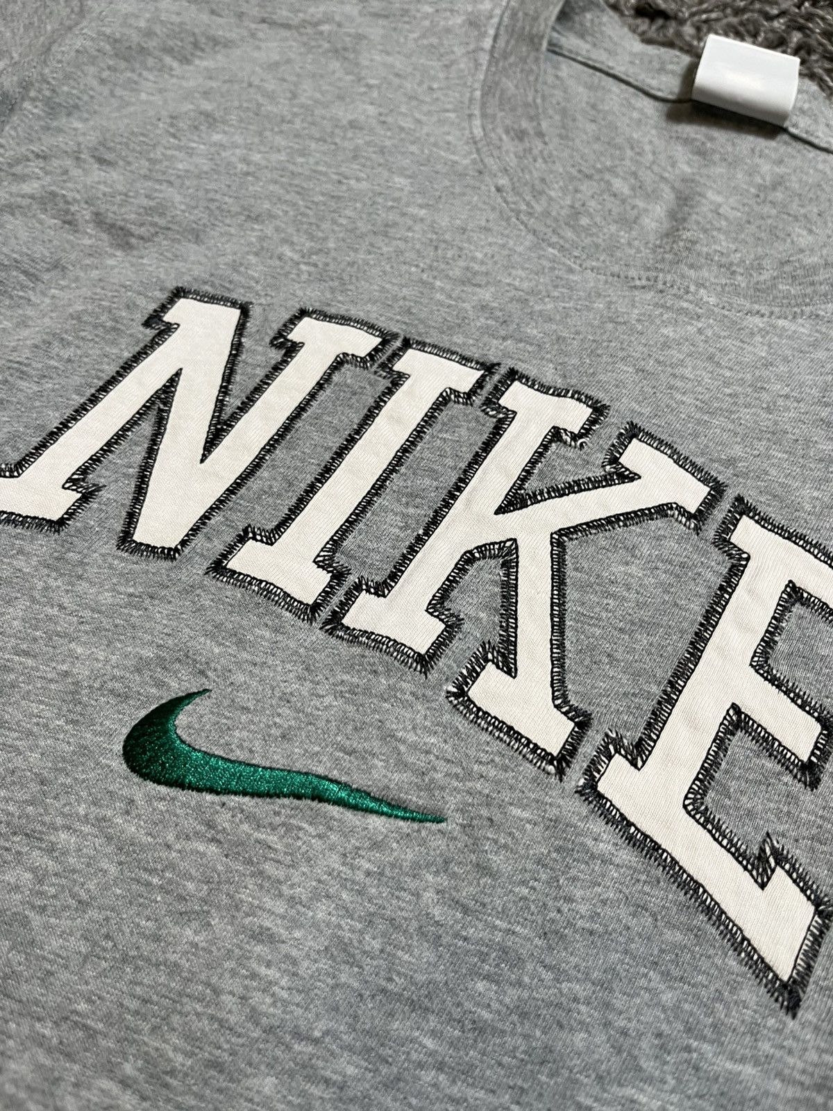 Nike × Vintage NIKE Y2K VINTAGE STYLE COTTON GREY T-SHIRT Size US M / EU 48-50 / 2 - 3 Thumbnail