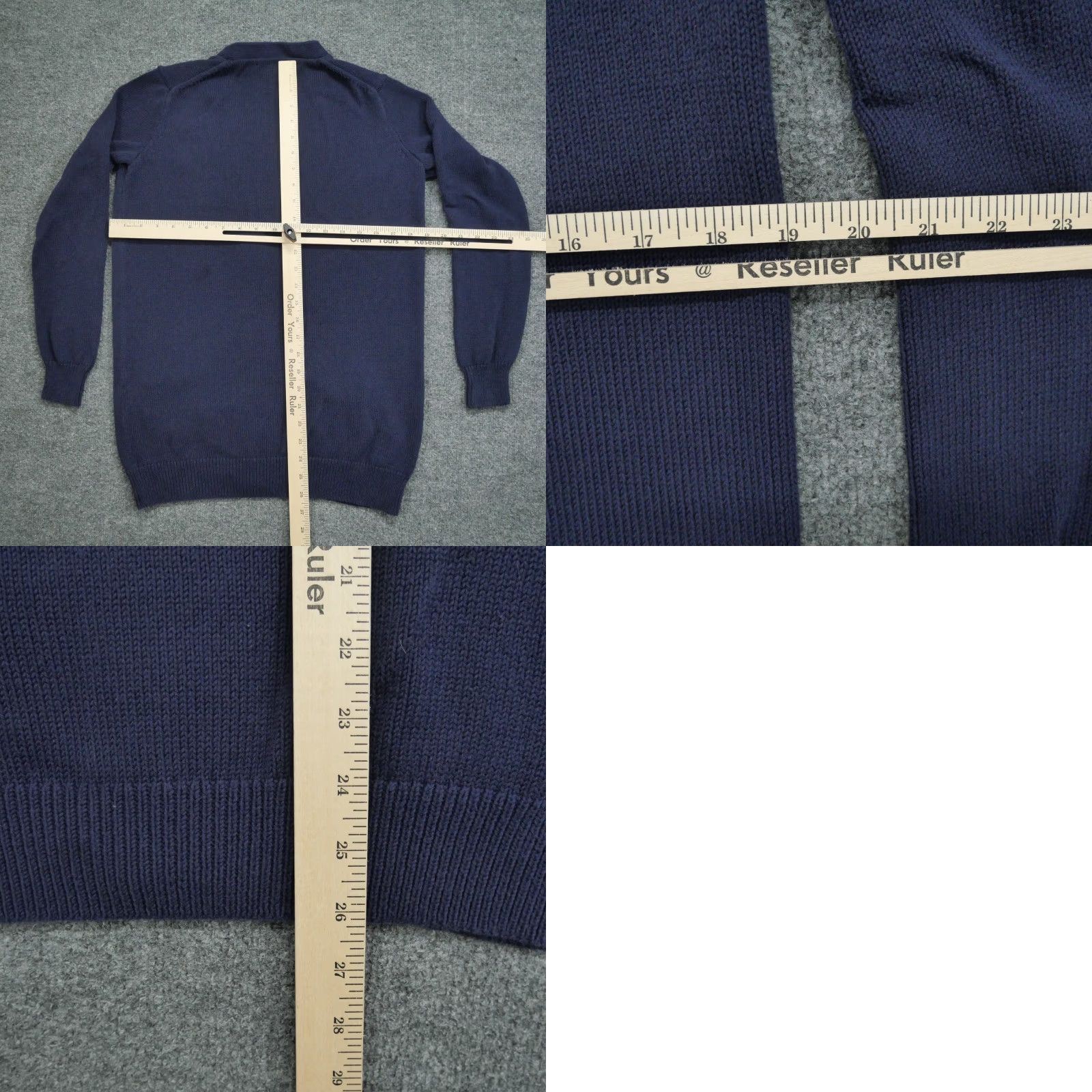 Polo Ralph Lauren VINTAGE Ralph Lauren Sport Cardigan Womens M Blue Button Pockets Crest Y2K Modern Knit Sweater Size M / US 6-8 / IT 42-44 - 8 Thumbnail