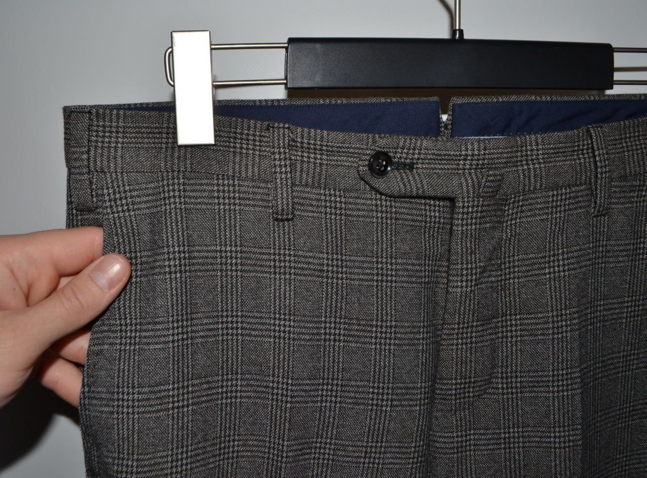 PT Torino PT01 Pantaloni Torino Pants Gray Glen Plaid Slim Fit Size 48 Size US 31 - 3 Thumbnail