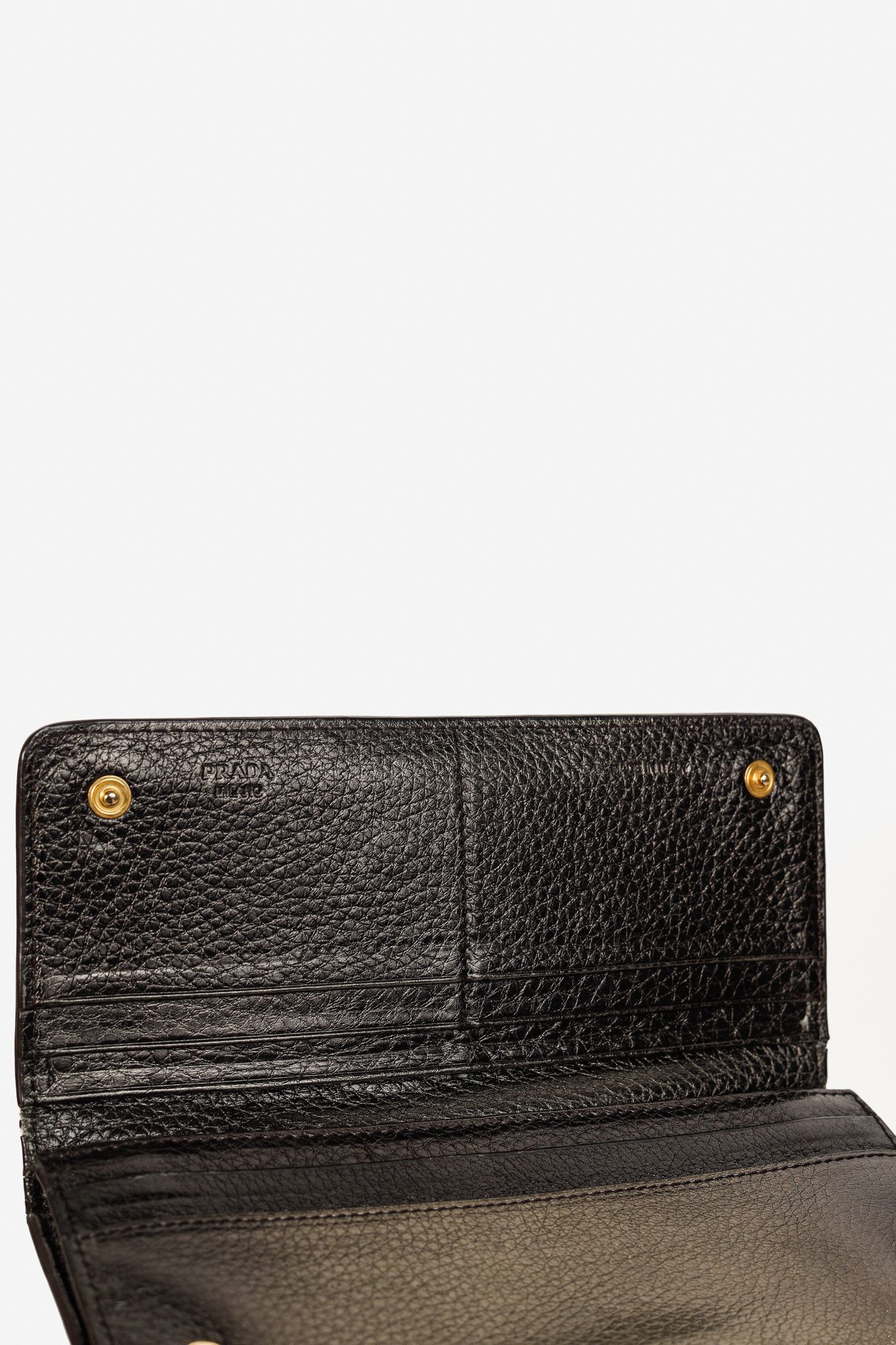 Prada Prada Piombo Vitello Daino Antik Leather Wallet Size ONE SIZE - 9 Thumbnail